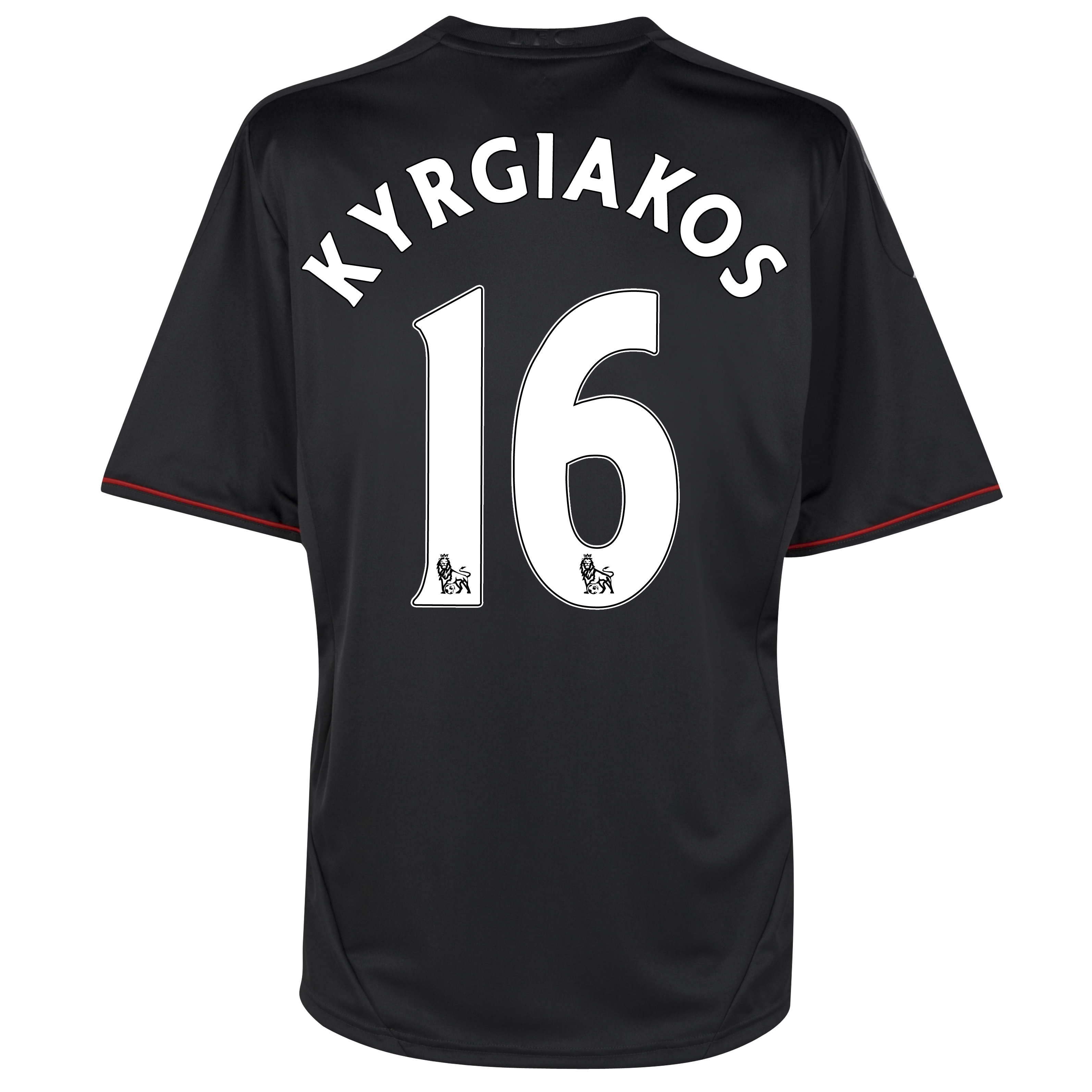 Liverpool Away Shirt 2011/12 - Kids with Kyrgiakos 16 printing