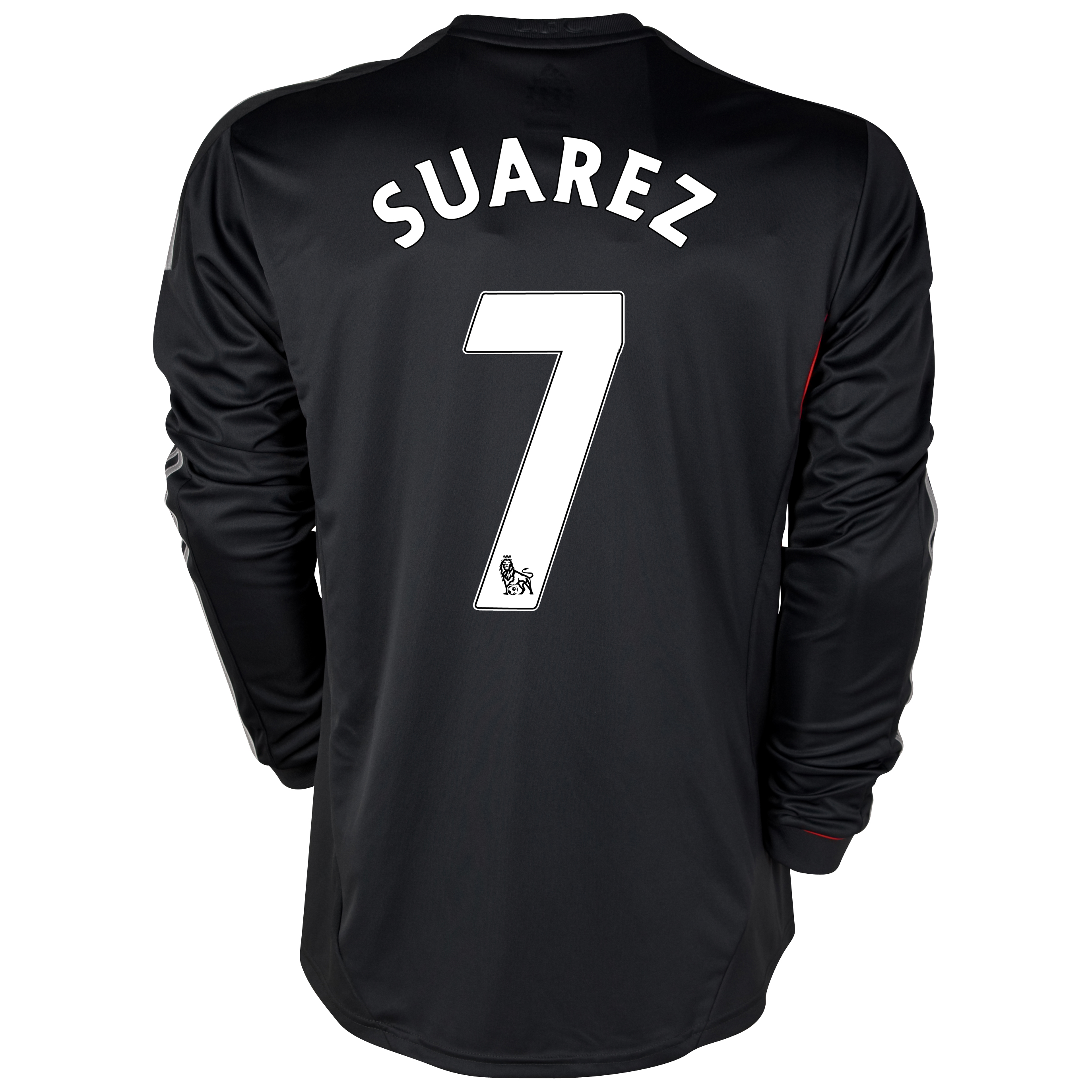 Liverpool Away Shirt 2011/12 - Long Sleeve - Kids with Suarez 7 printing