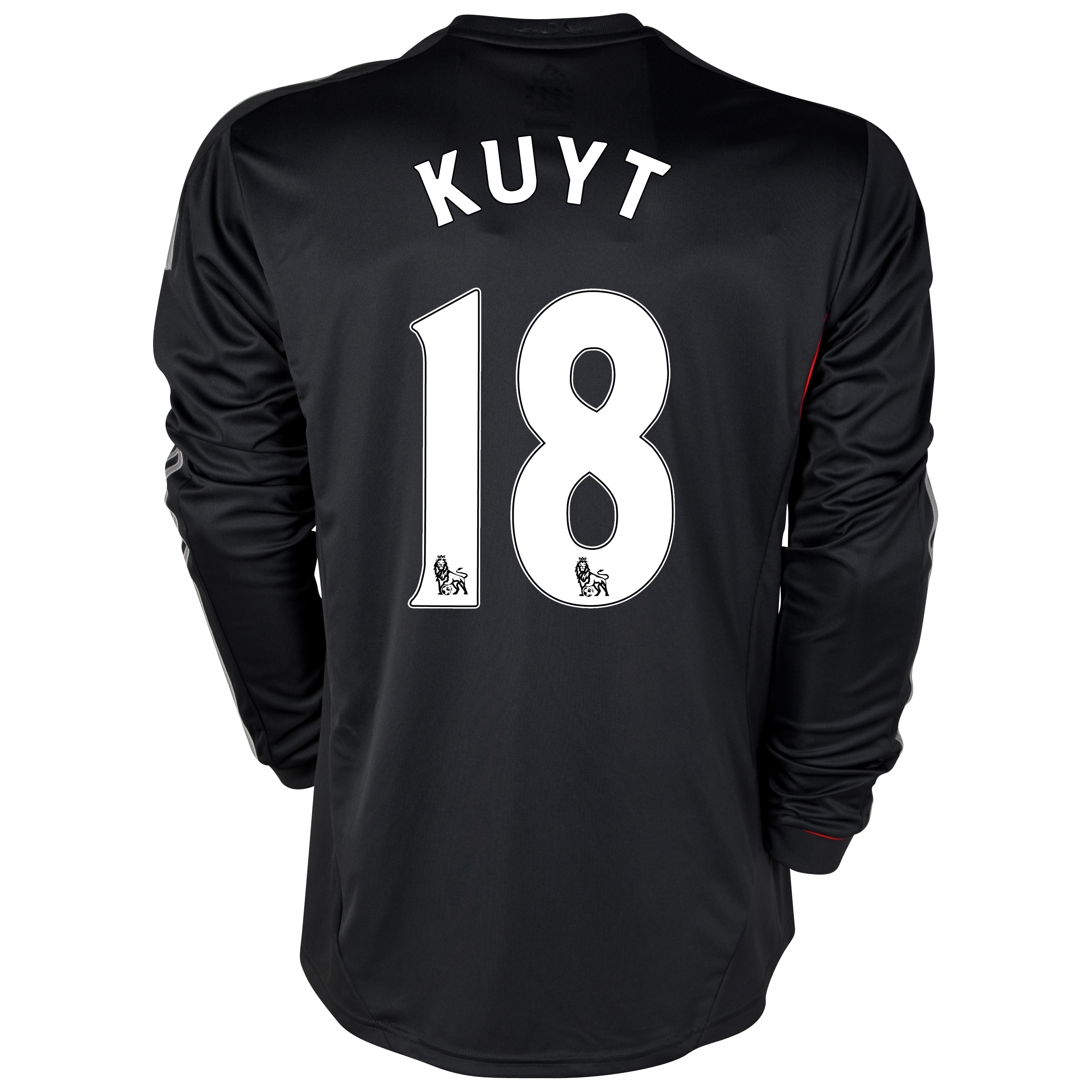 Liverpool Away Shirt 2011/12 - Long Sleeve - Kids with Kuyt 18 printing