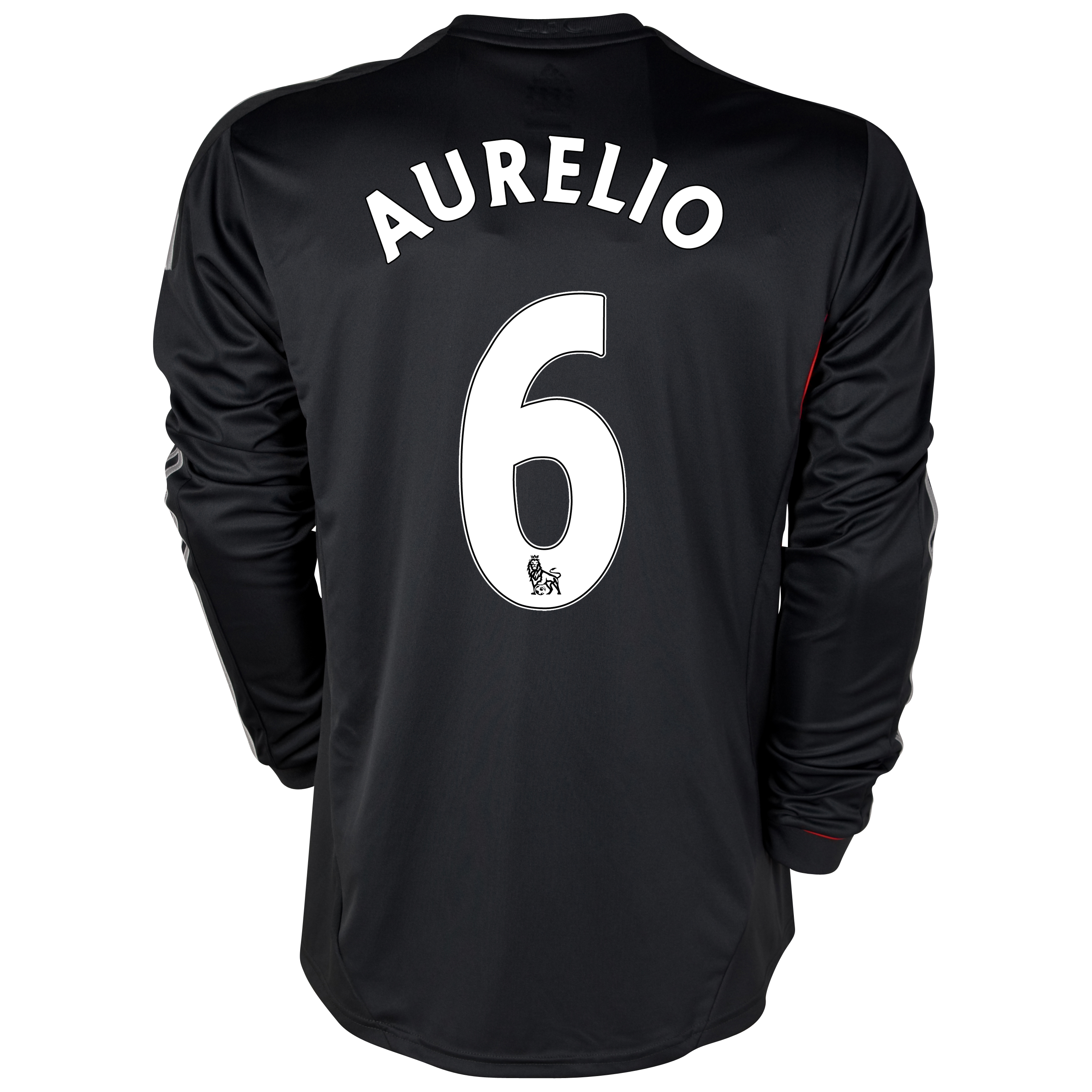 Liverpool Away Shirt 2011/12 - Long Sleeve with Aurelio 6 printing