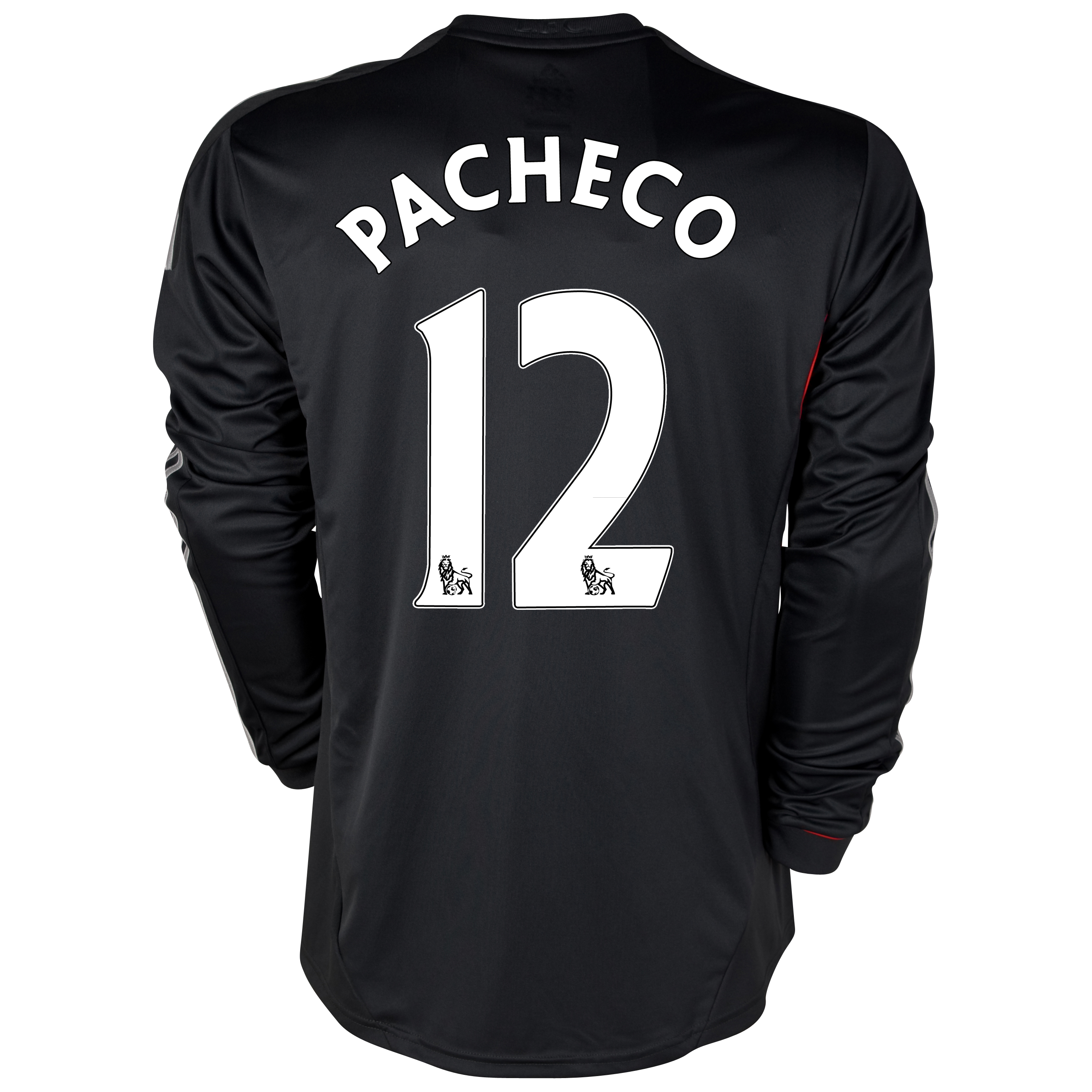 Liverpool Away Shirt 2011/12 - Long Sleeve with Pacheco 12 printing
