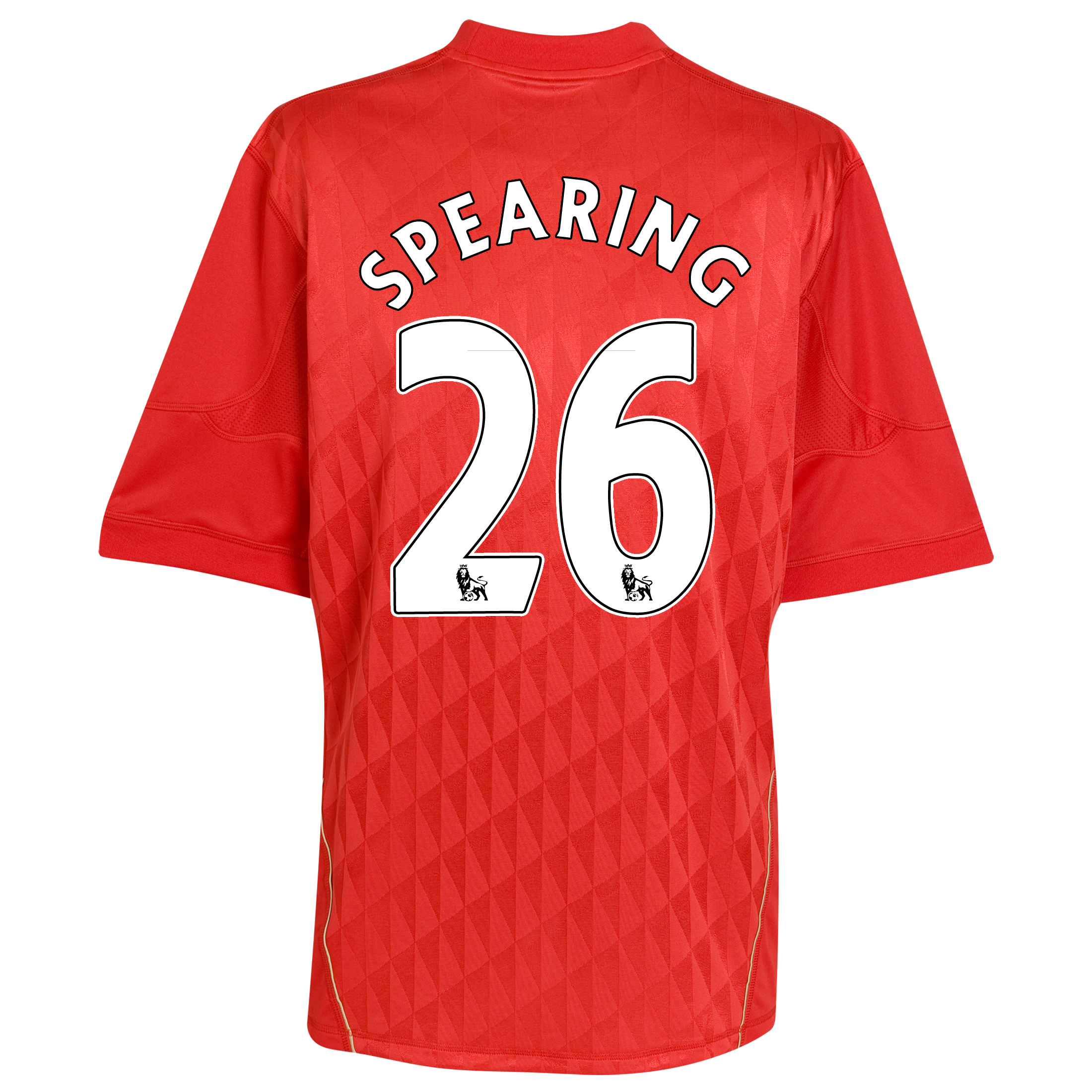 Liverpool Home Shirt 2010/12 with Spearing 20 printing