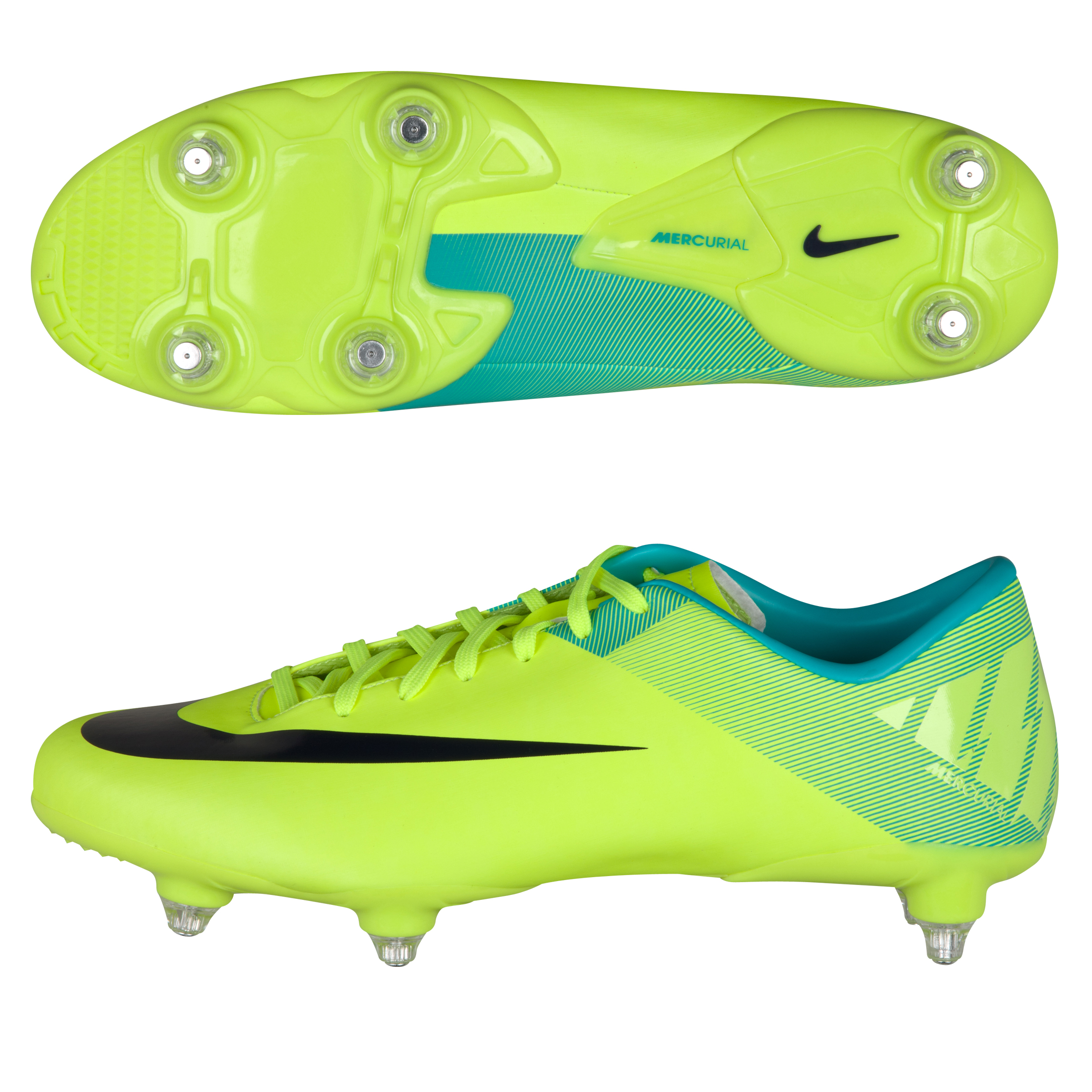 Nike Mercurial Victory II Soft Ground Football Boots - Volt/Imperial Purple-Retro-Vlt.