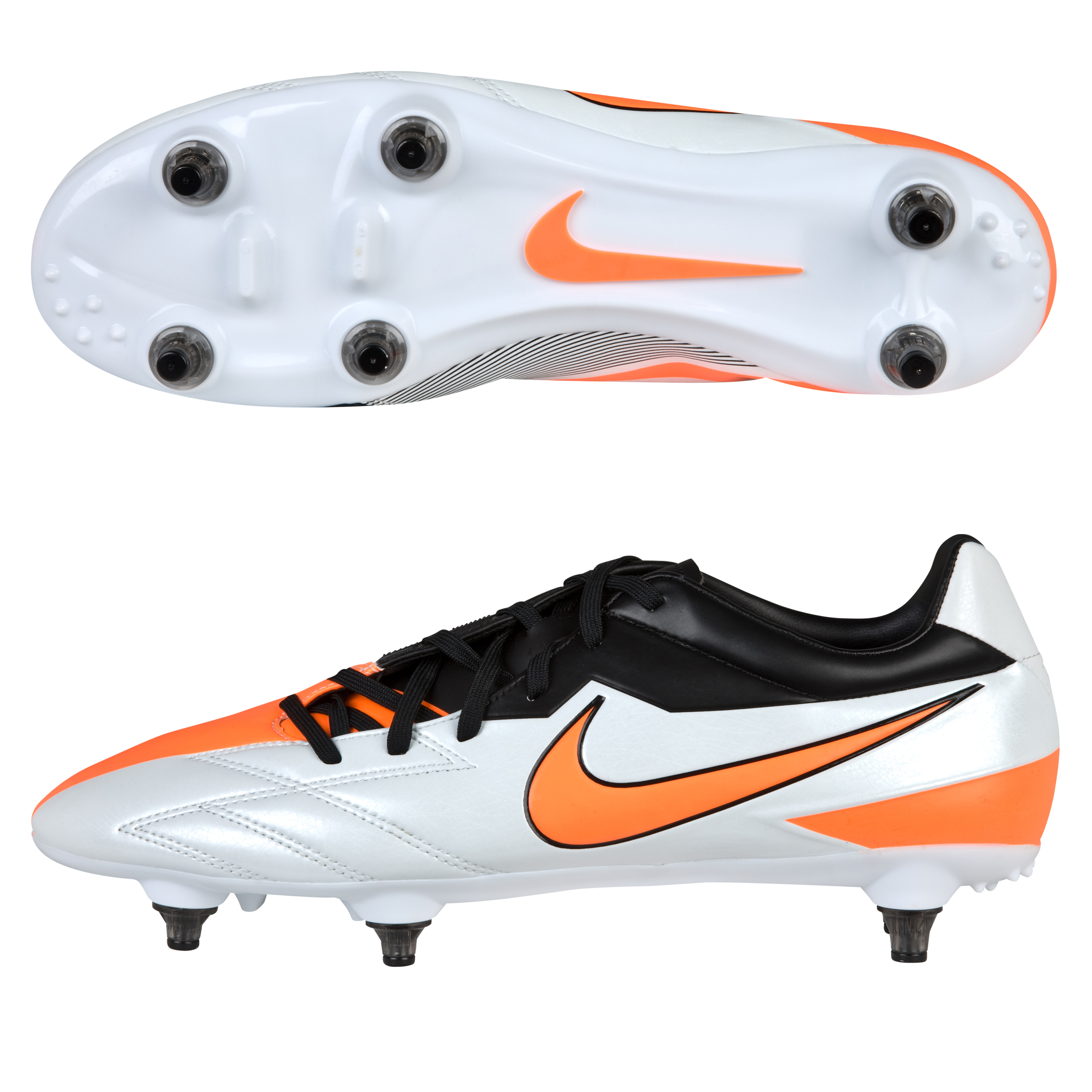 Nike Total90 Strike IV Soft Ground Football Boots - Windchill/Total Orange/Black.
 
