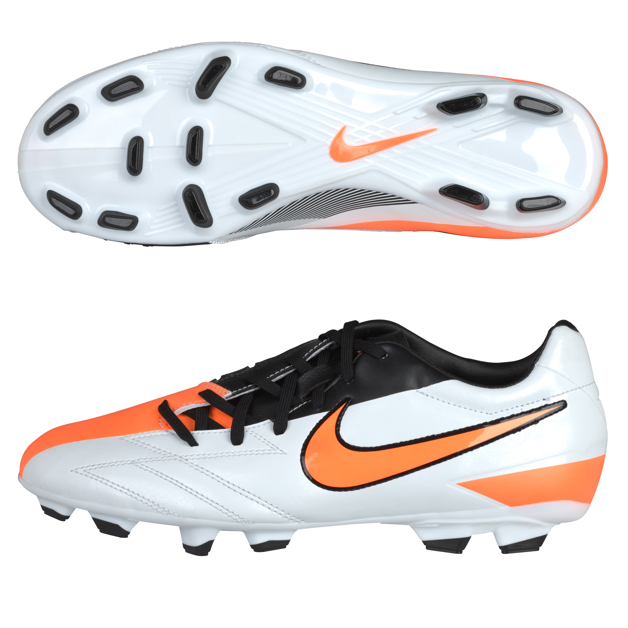 Nike Total90 Shoot IV Firm Ground Football Boots - Windchill/Total Orange/Black.