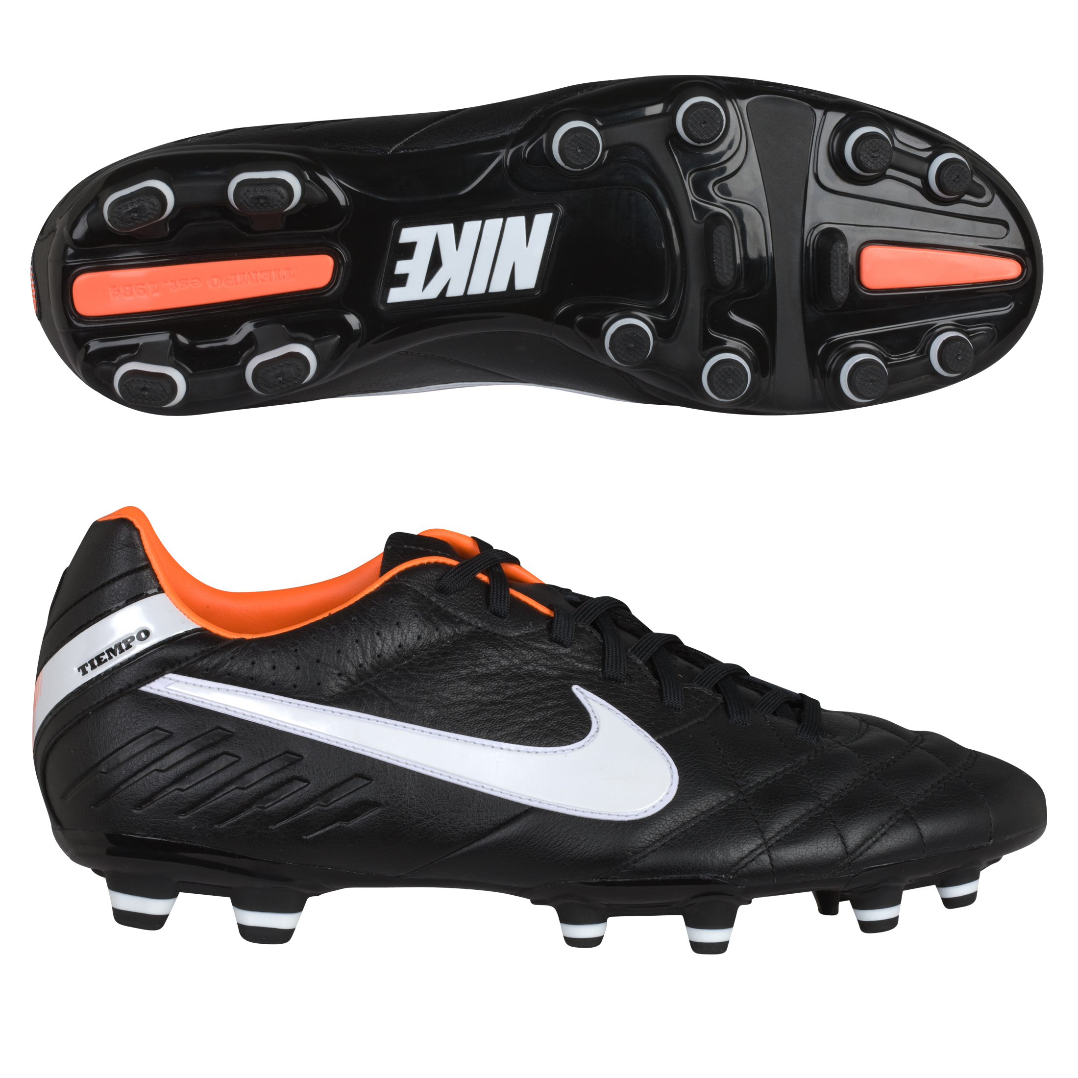 Nike Tiempo Mystic IV FG Black/White/Total Orange