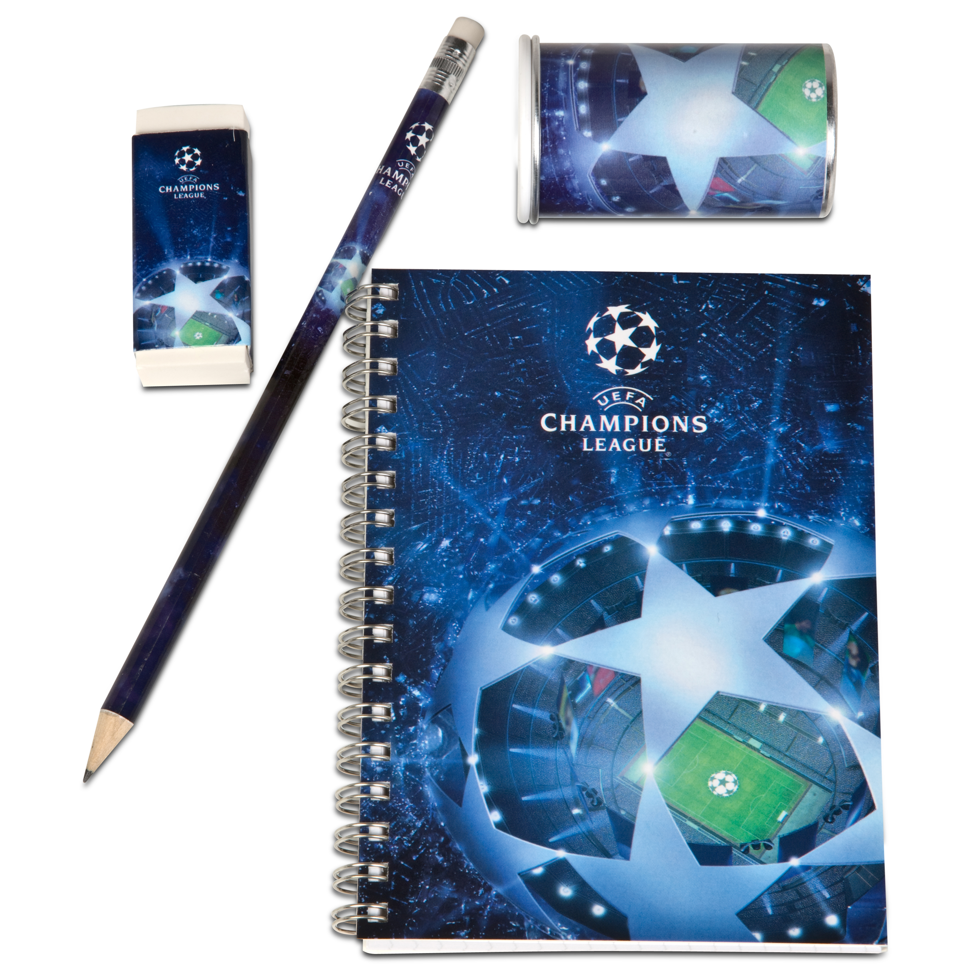 UEFA Champions League Stationery Set - 4 Pack