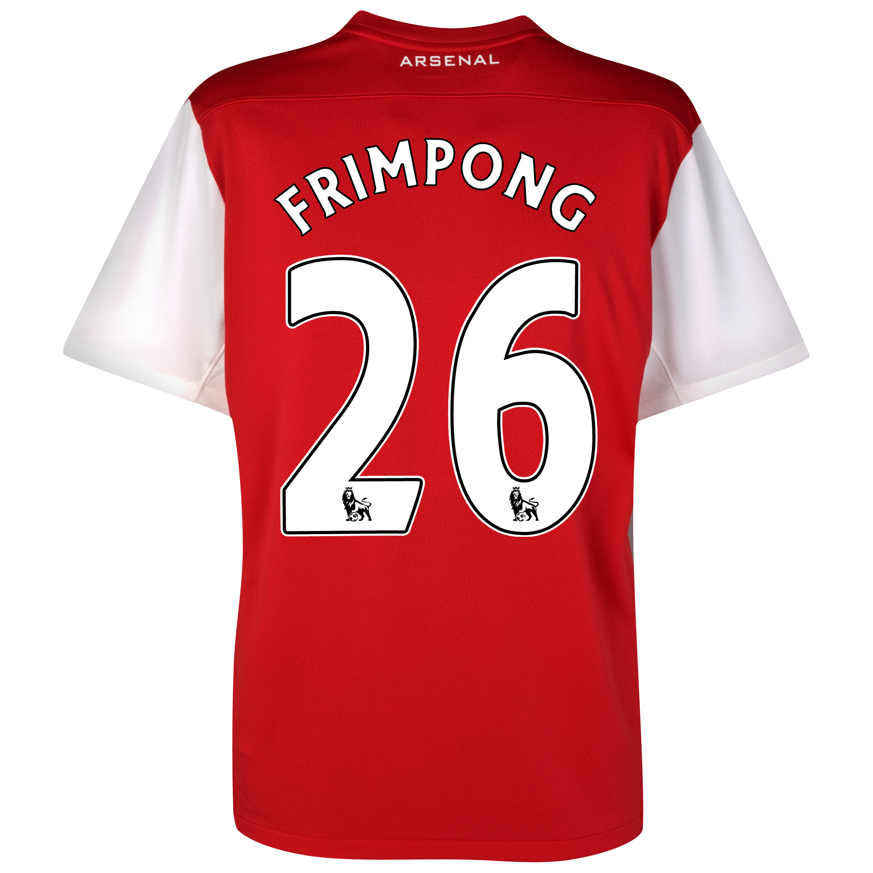 Arsenal Home Shirt 2011-12 with Frimpong 26 printing