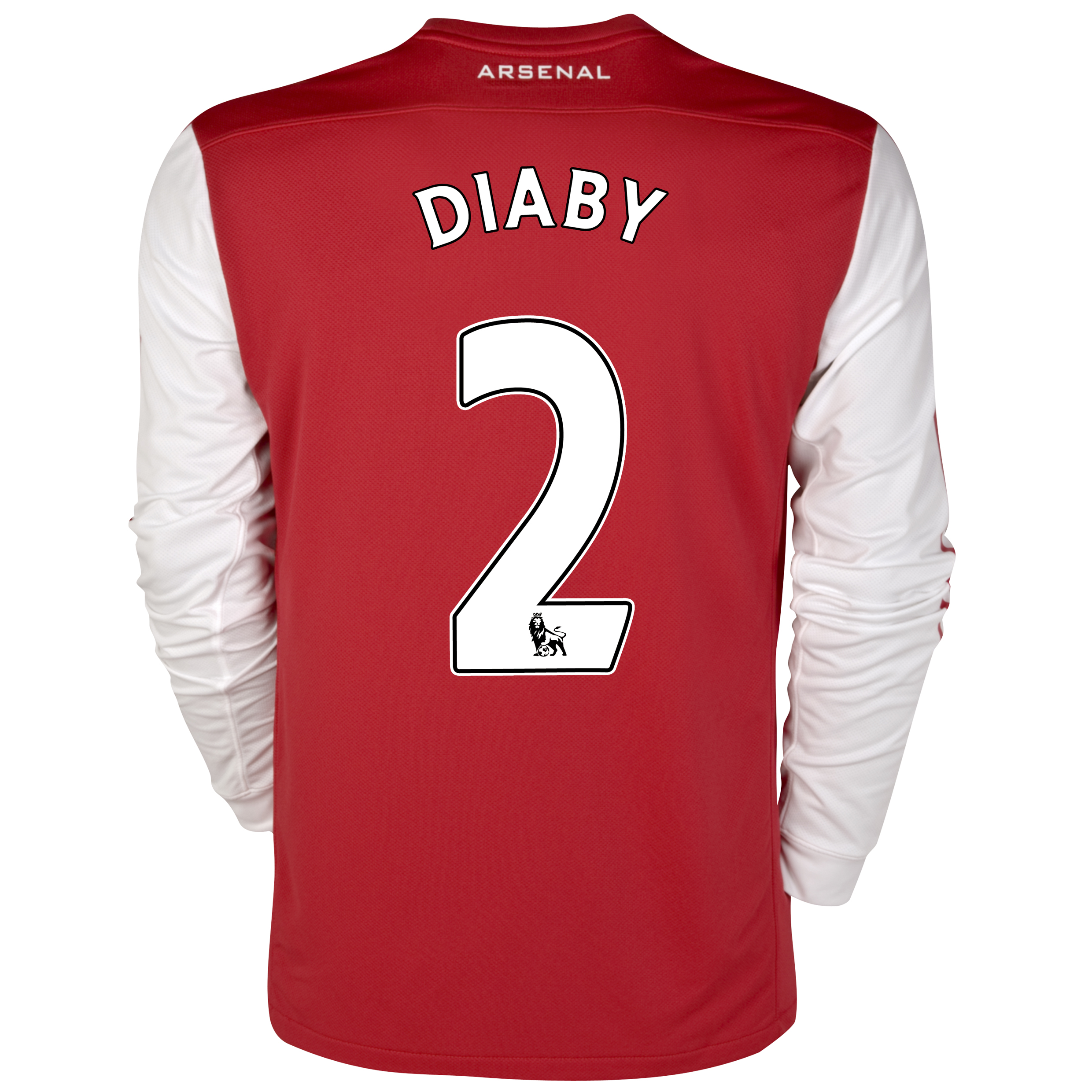 Arsenal Home Shirt 2011-12 - Long Sleeved with Diaby 2 printing