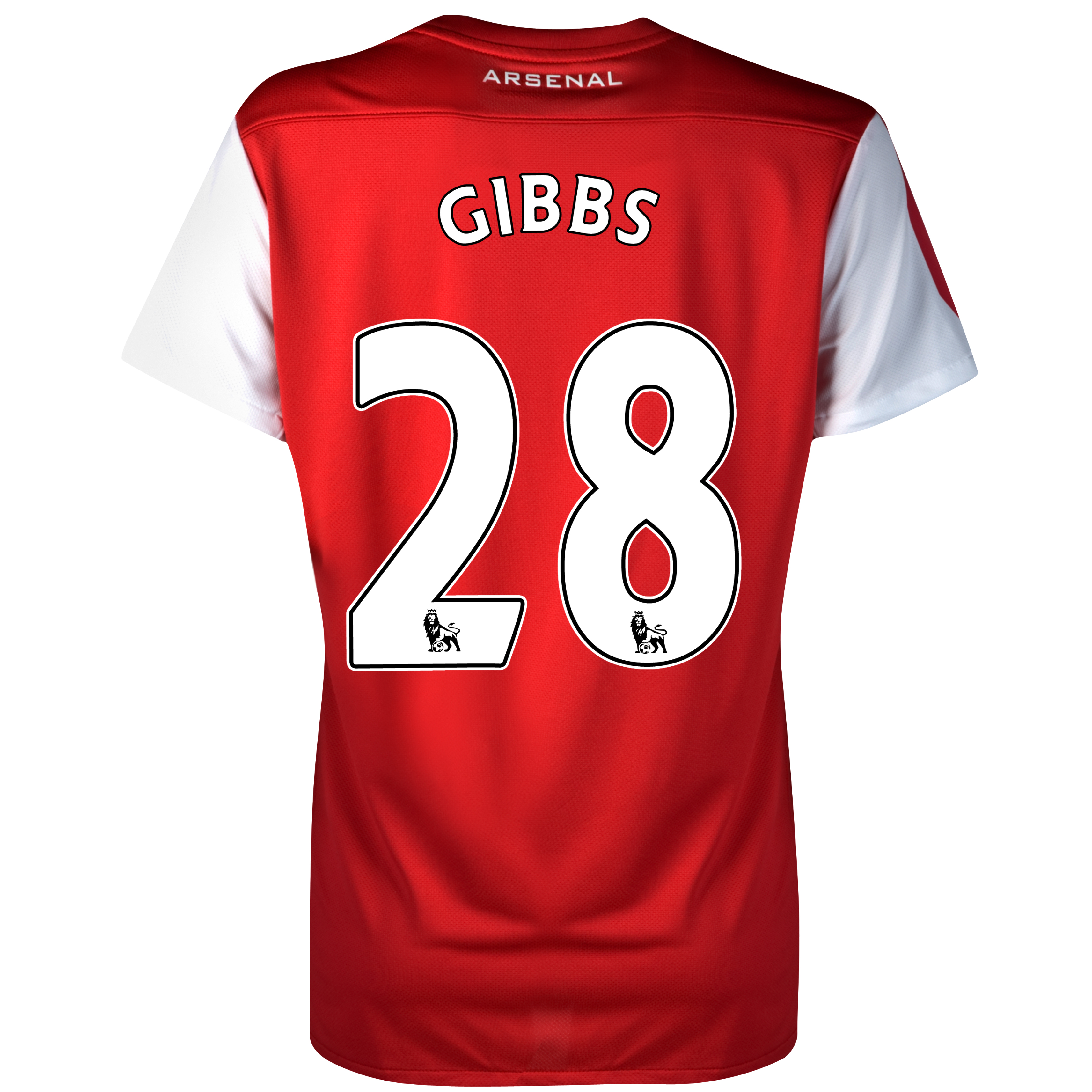 Arsenal Home Shirt 2011/12 - Womens with Gibbs 28 printing