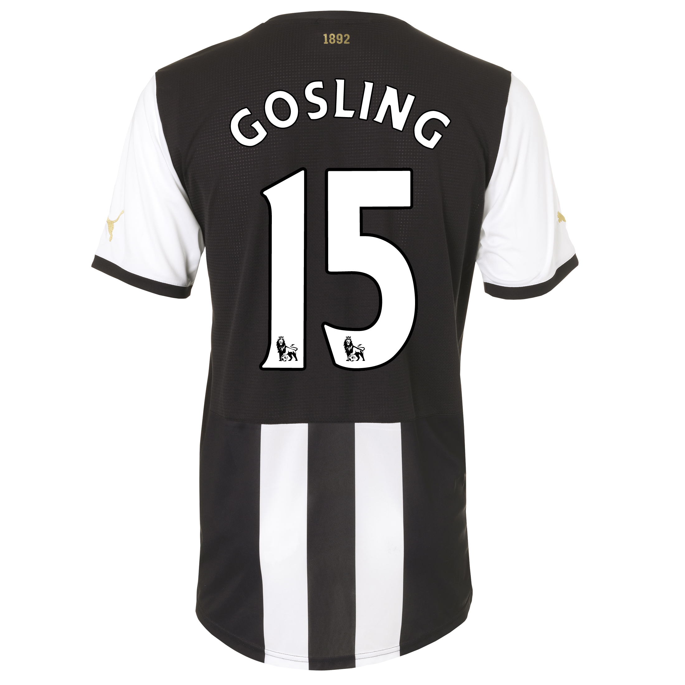 Newcastle United Home Shirt 2011-12 with Gosling 15 printing