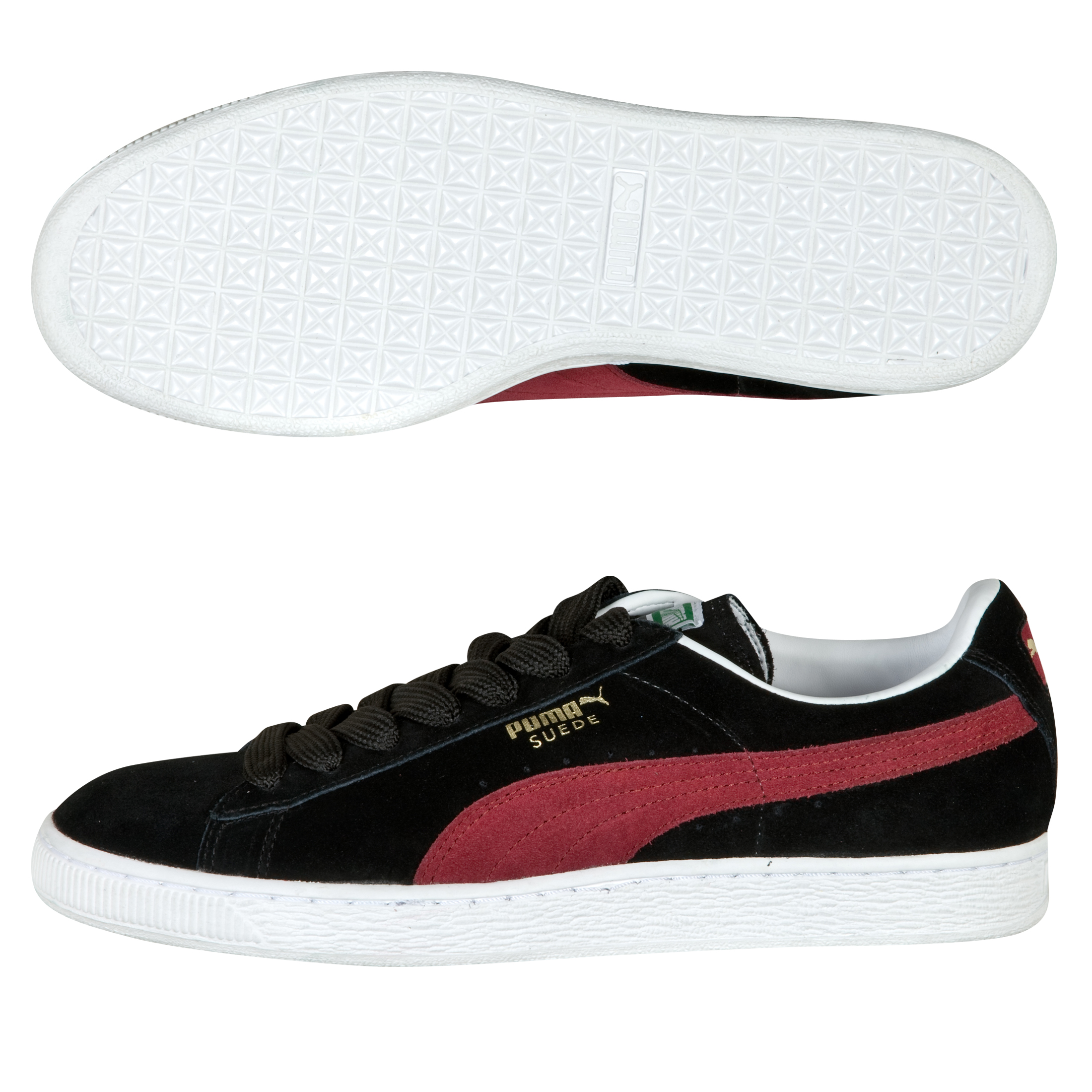 Puma Suede Classic Eco Trainers - Black/Cordovan.