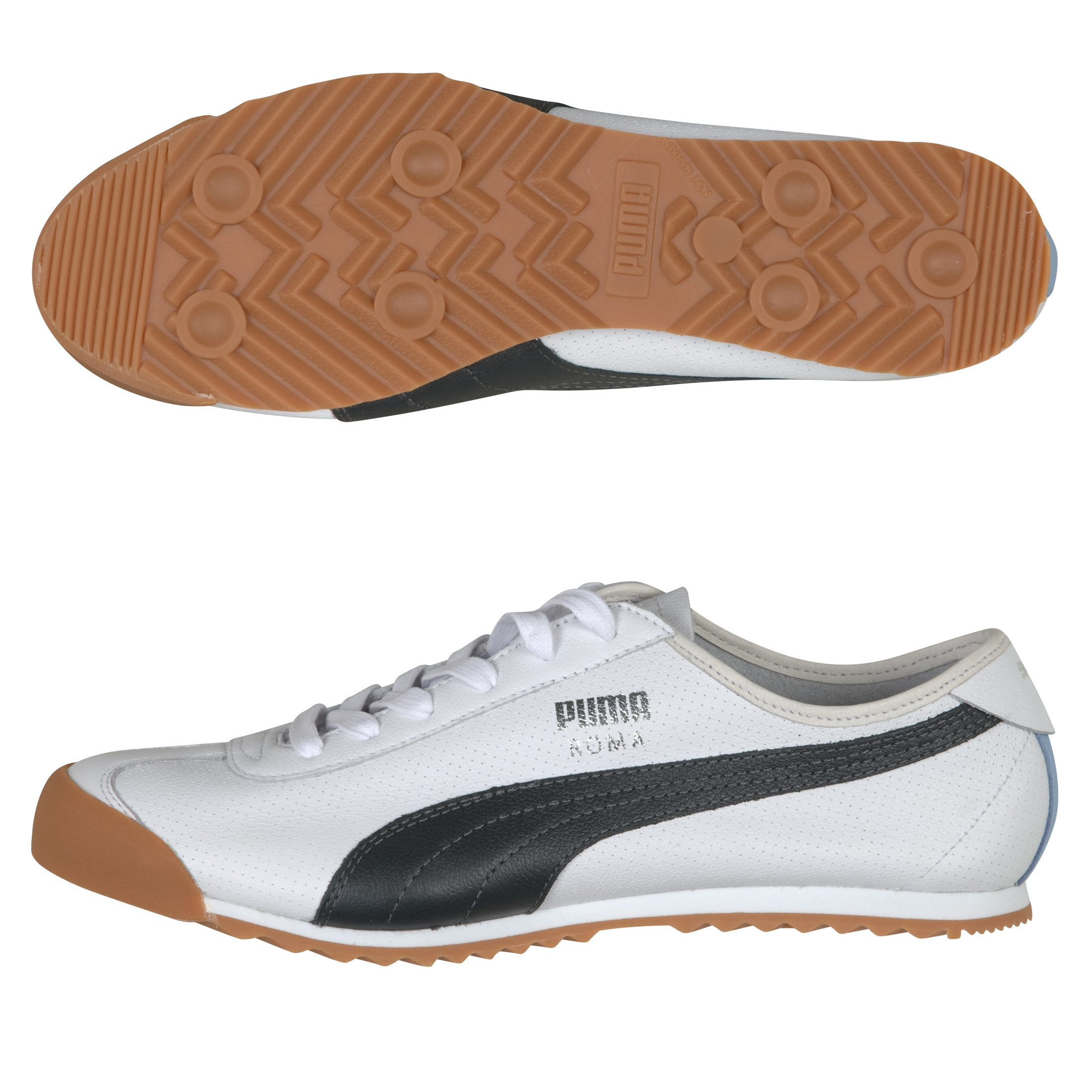 Puma Roma Reissue Trainers - White-Dark Shadow-Powder Blue
