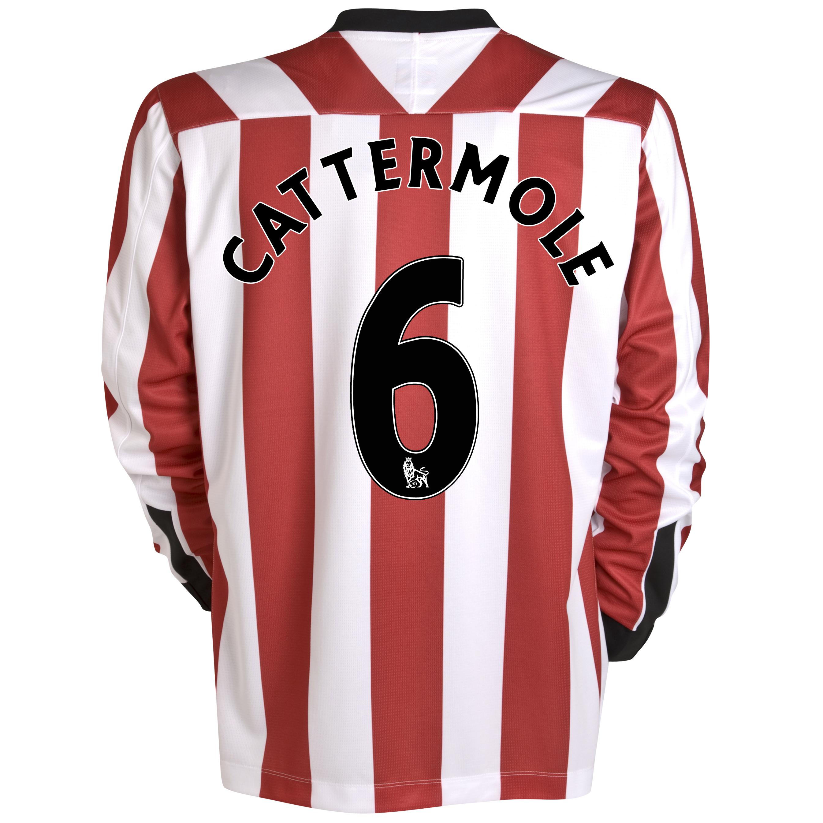Sunderland Home Shirt 2011/12 - Long Sleeve with Cattermole 6 printing