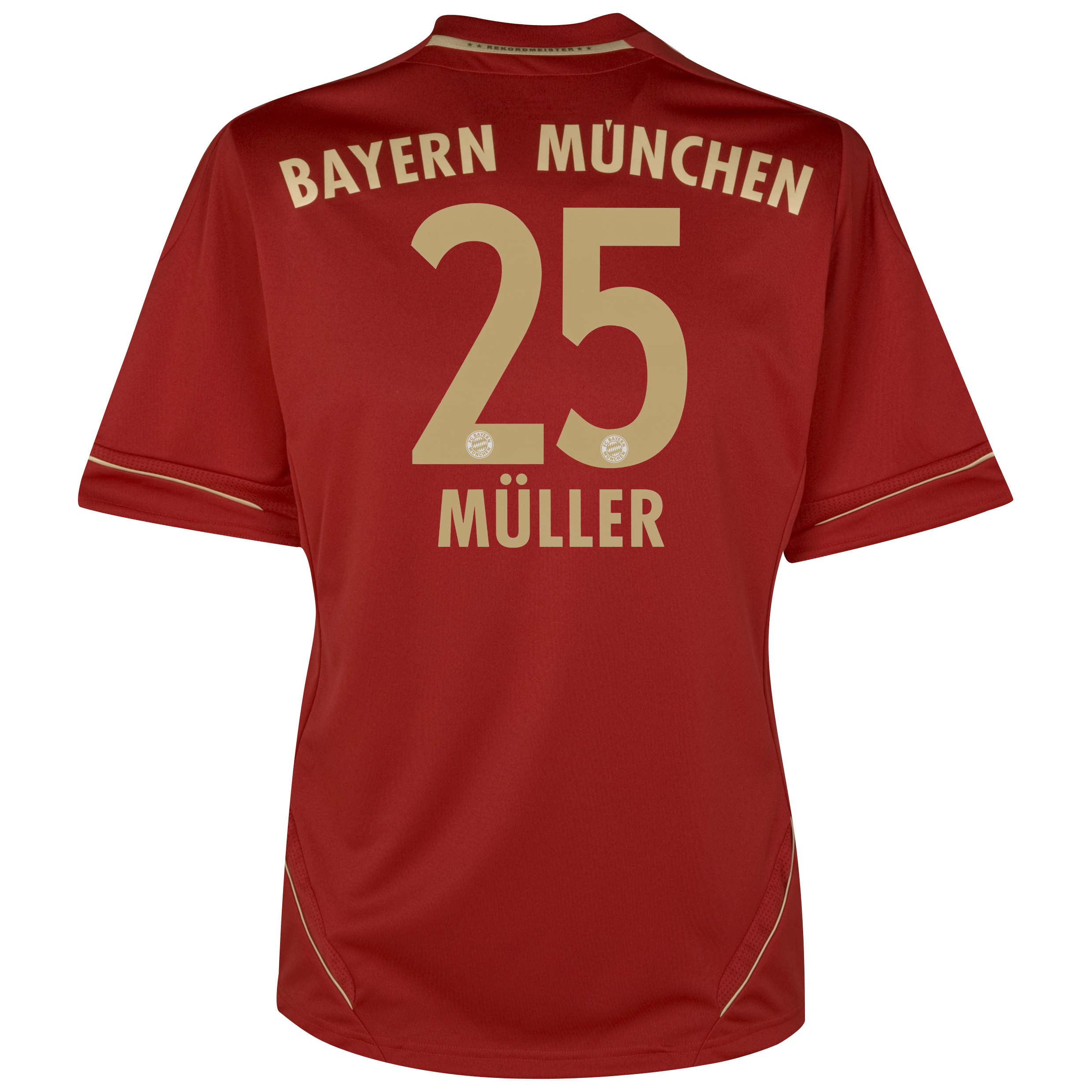 FC Bayern Munich Home Shirt 2011/13 with Muller 25 printing.
 