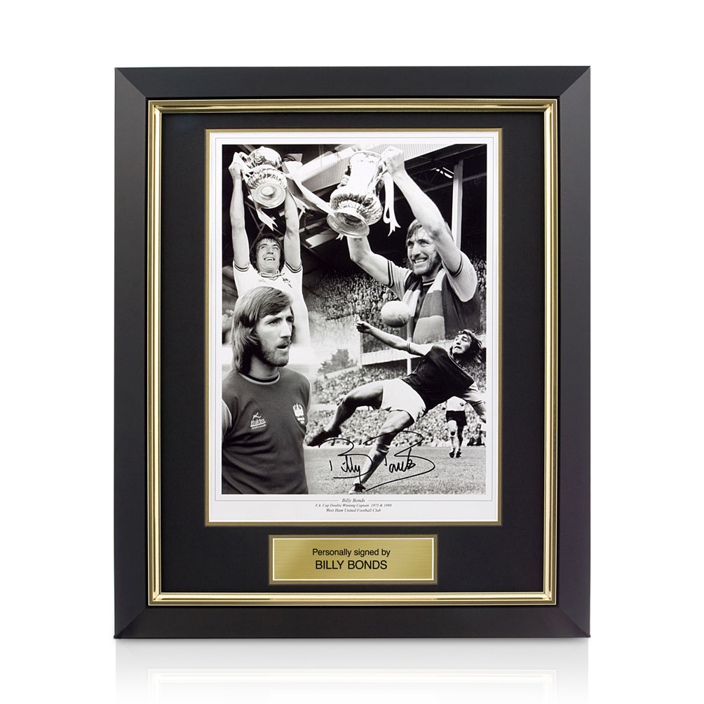 Signed Billy Bonds Photo - Framed