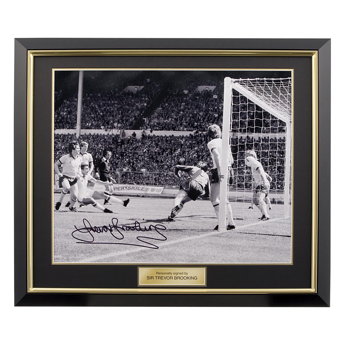 Signed Trevor Brooking Photo Framed