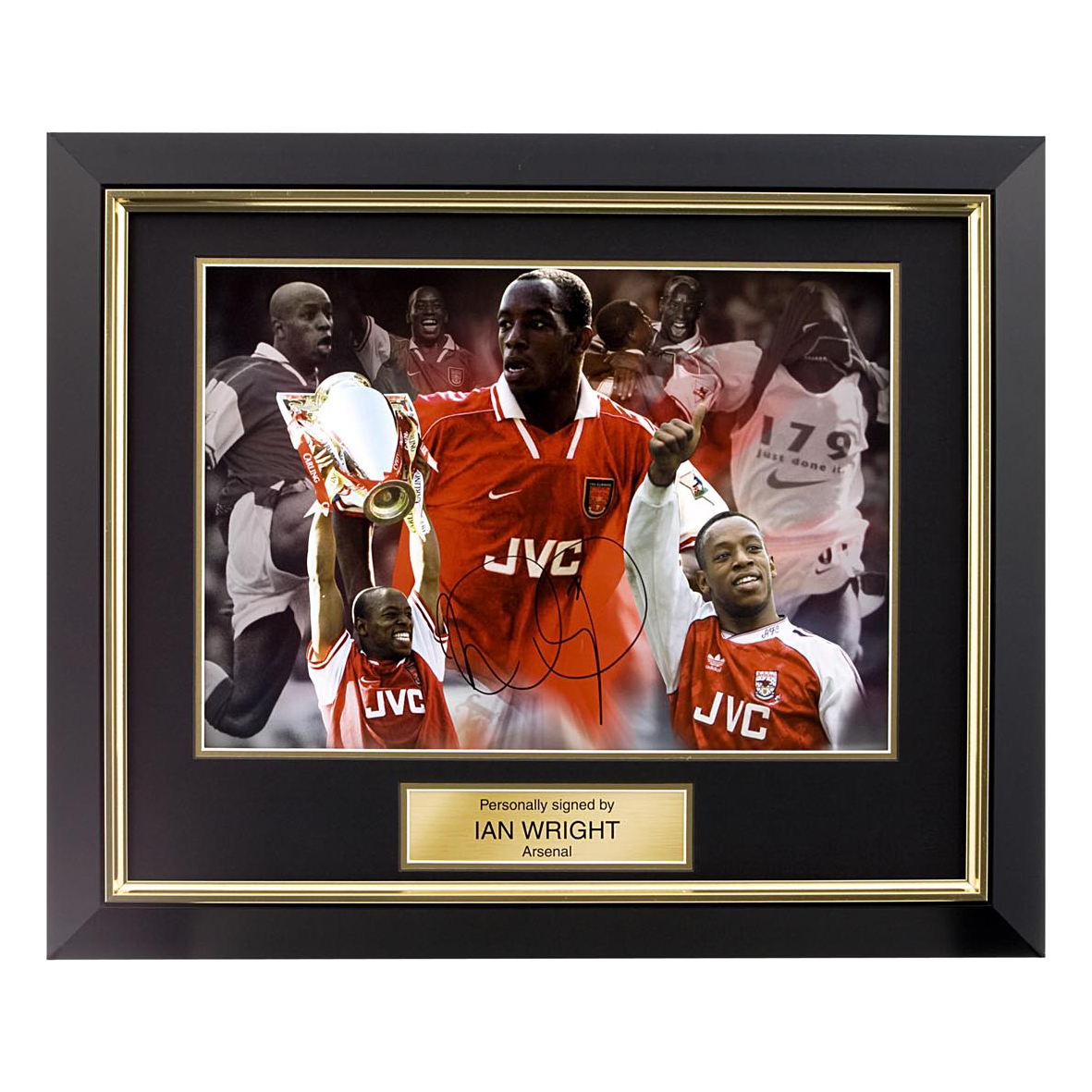Arsenal Signed Ian Wright Photo - Framed.