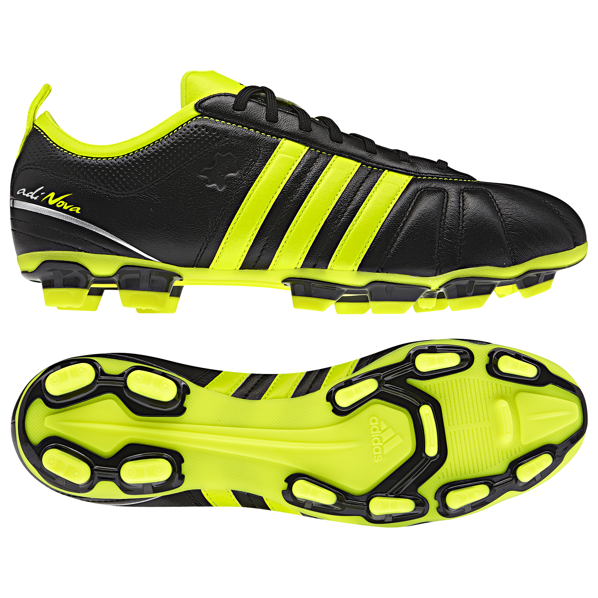 adidas adiNova IV TRX Firm Ground Football Boots - Black/Electricity/Silver Met.