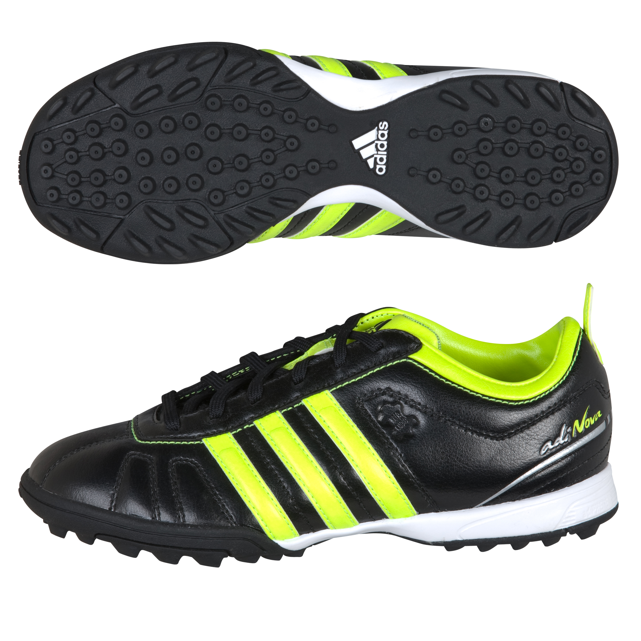 adidas adiNova IV TRX Astro Turf Trainers - Black/Electricity/Silver Met - Kids