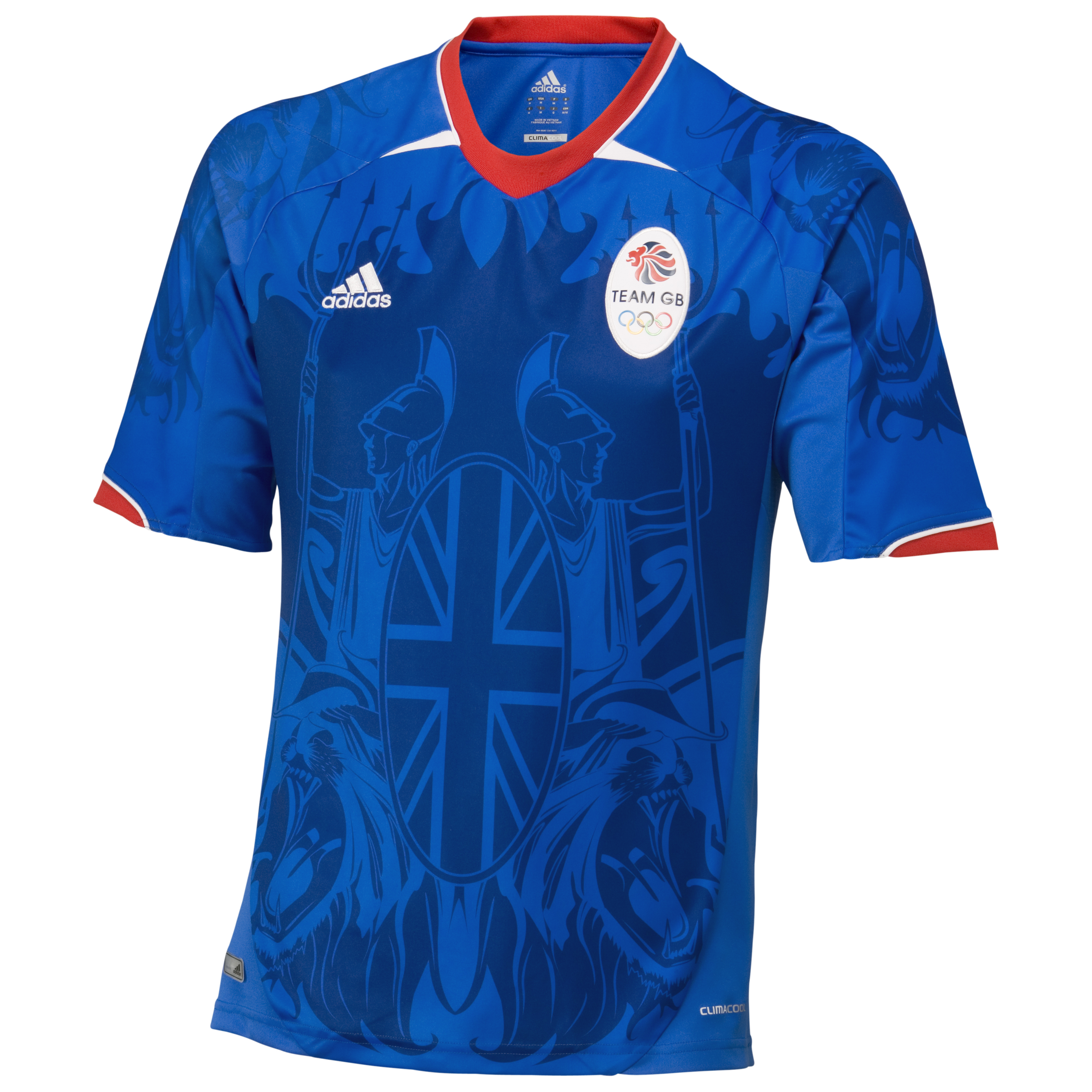 adidas Team GB Supporters Jersey Collegiate Royal ~ Air Force Blue ~ University Red