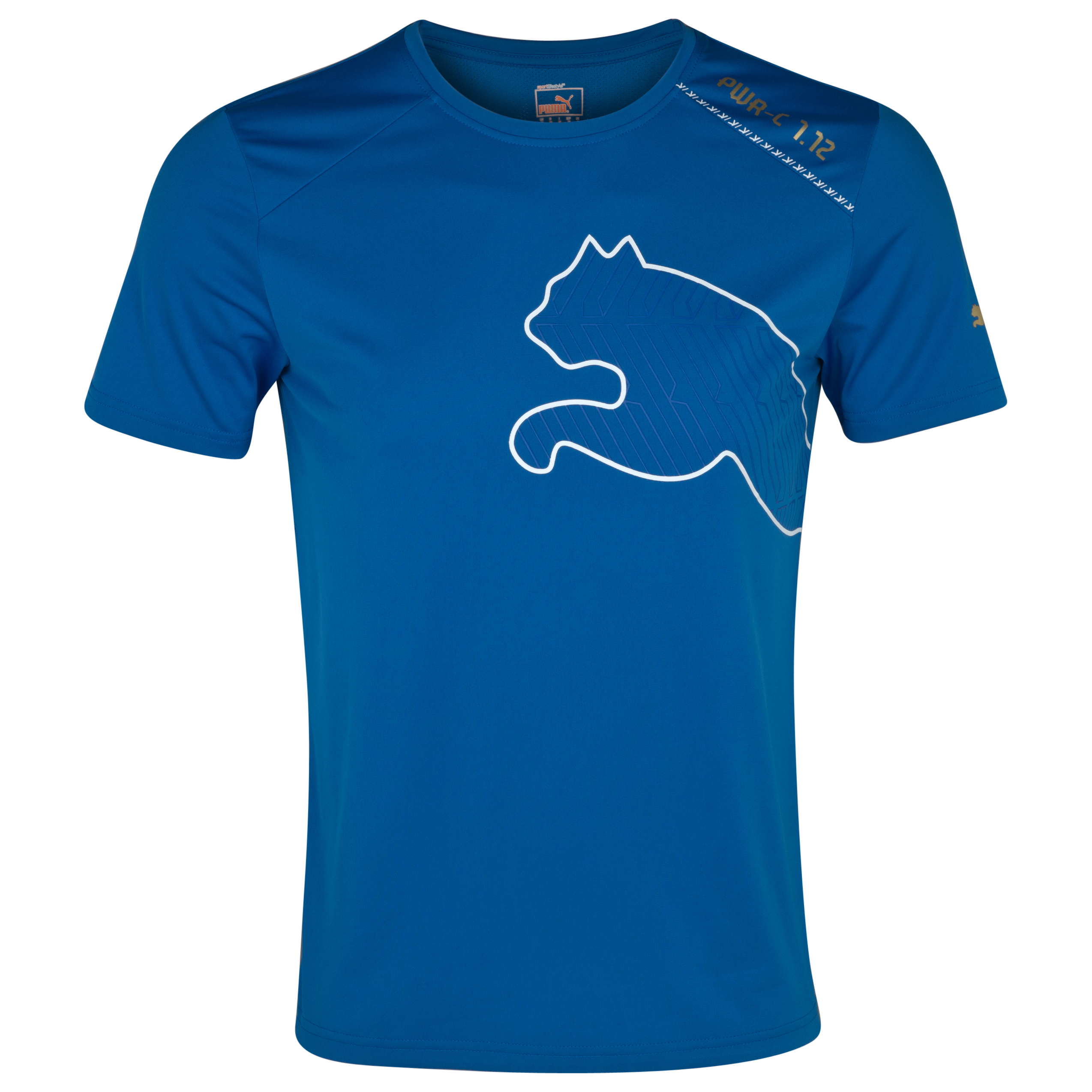 Puma Italia PowerCat 1.12 Cat Graphic T-Shirt - Puma Royal/White
