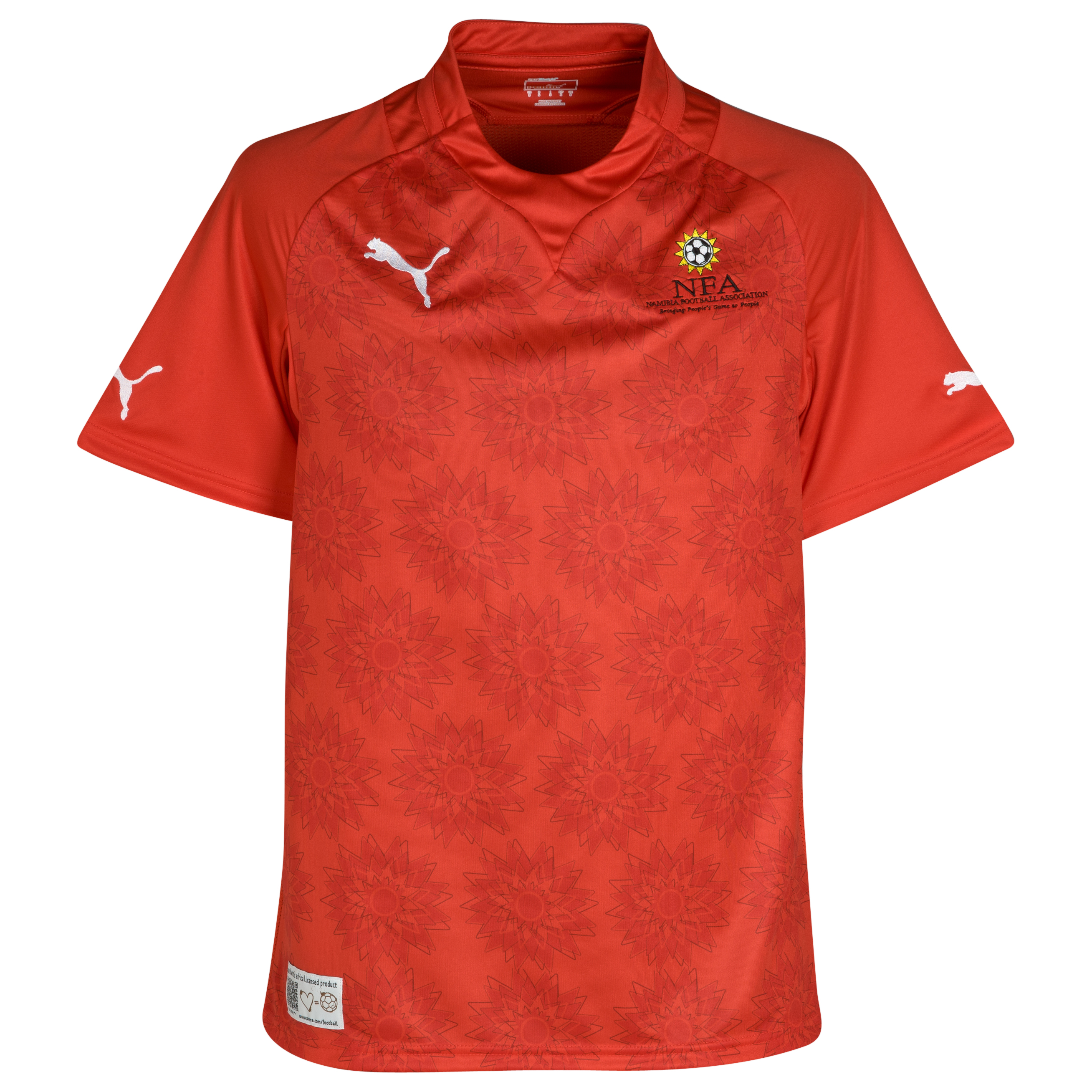 Namibia Home Shirt 2011-13 - Red-White