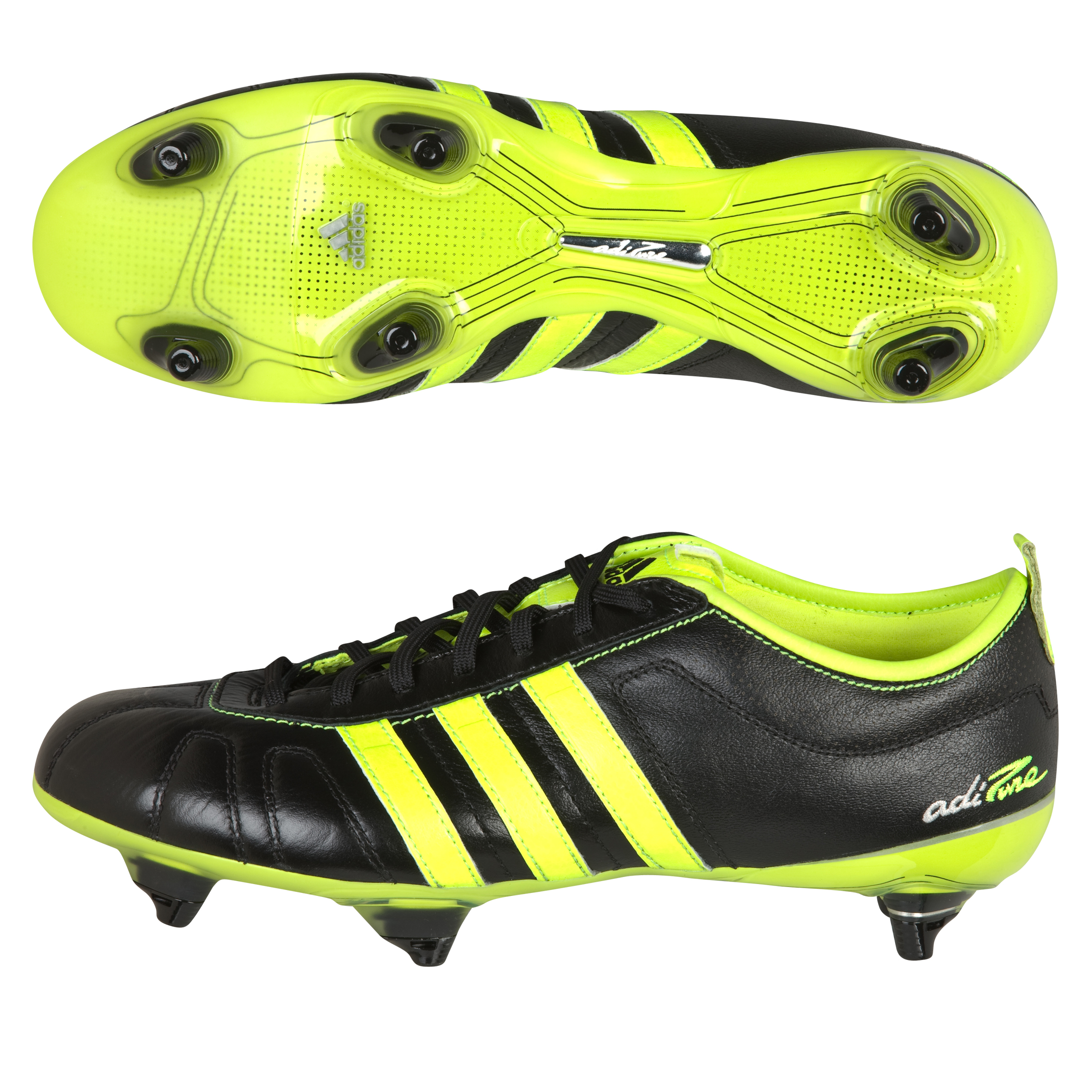 adidas adiPURE IV TRX Soft Ground Football Boots Black~Electricity~Silver Met