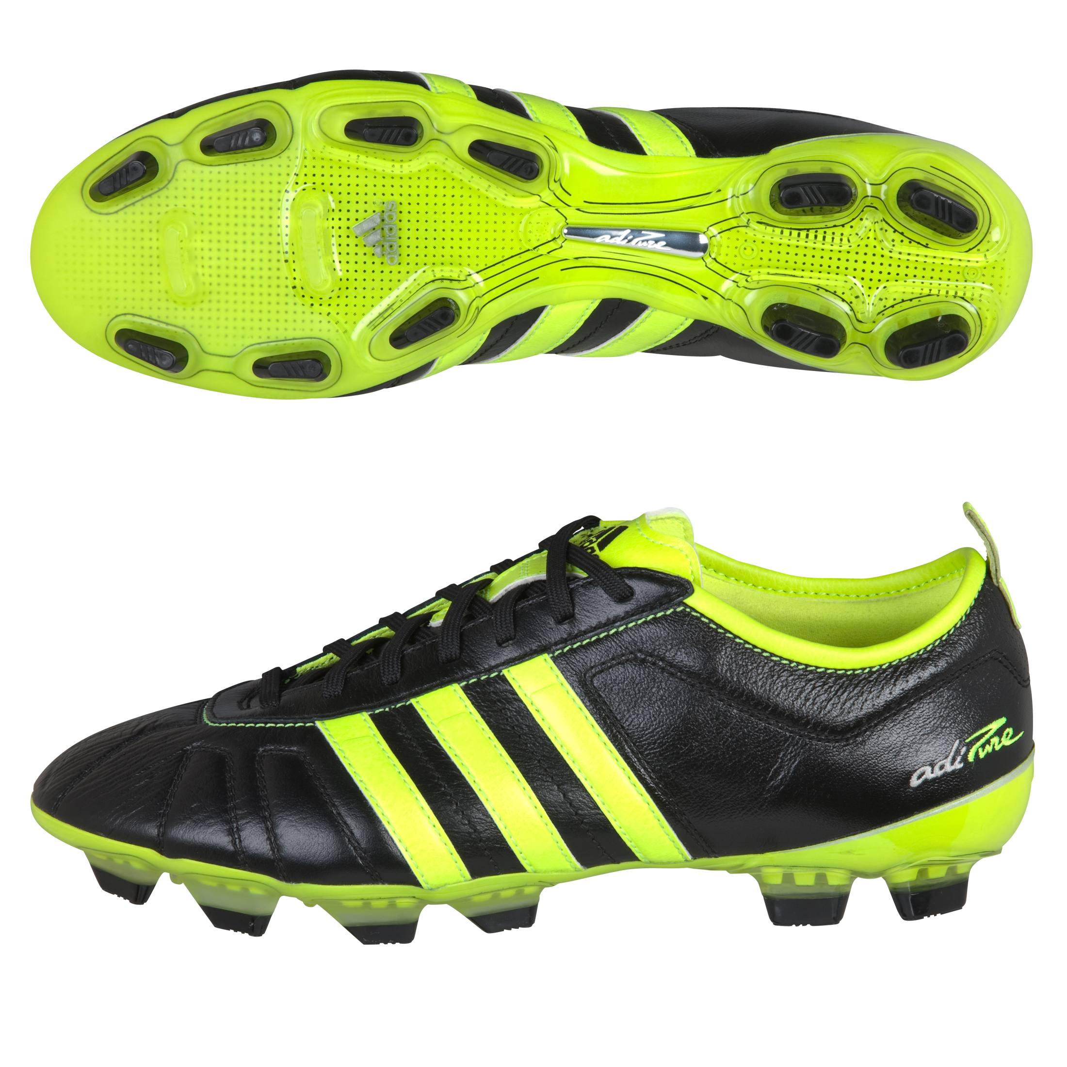 adidas adiPURE IV TRX Firm Ground Football Boots - Black/Electricity/Silver Met