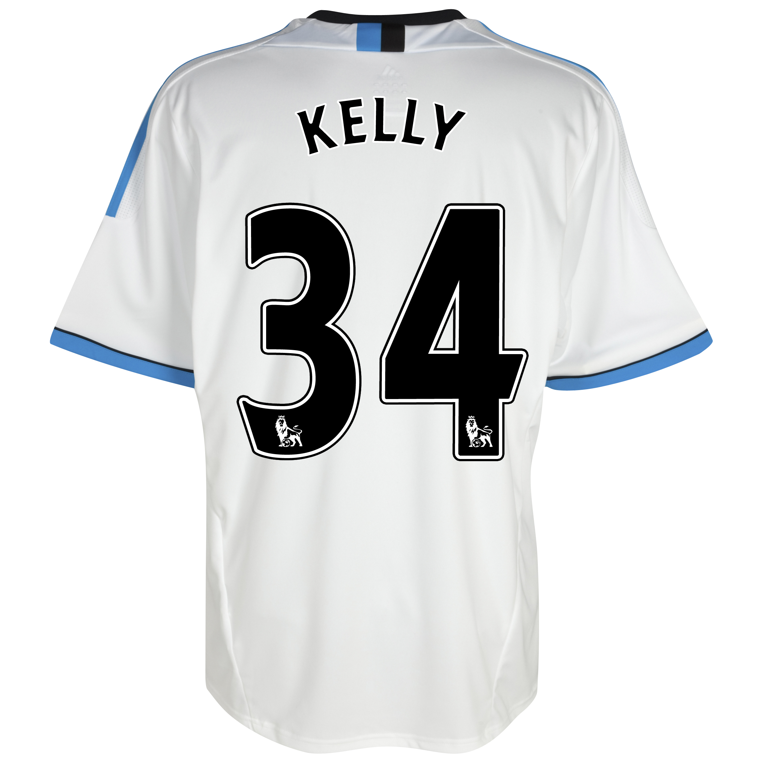 Liverpool Third Shirt 2011/12 with Kelly 34 printing