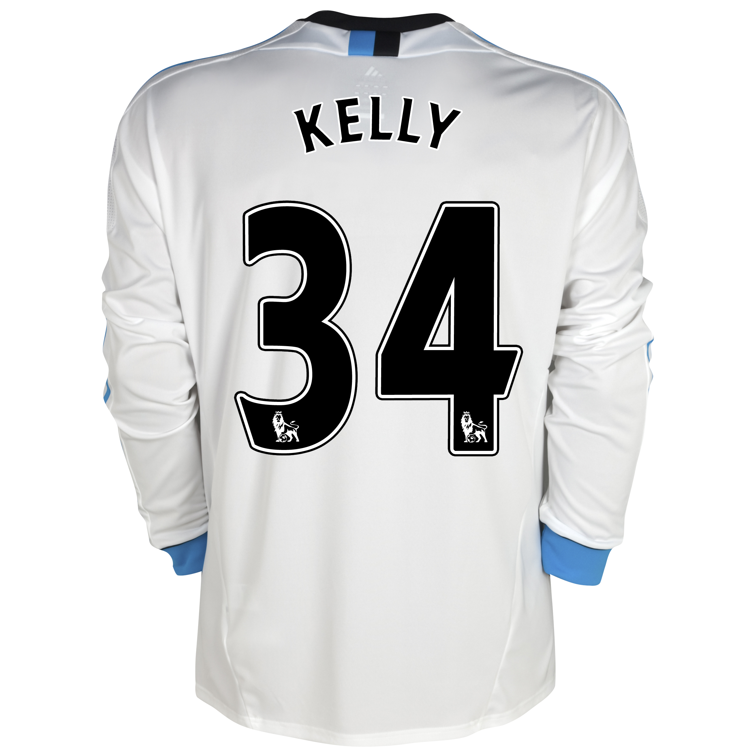 Liverpool Third Shirt 2011/12 - Long Sleeve with Kelly 34 printing