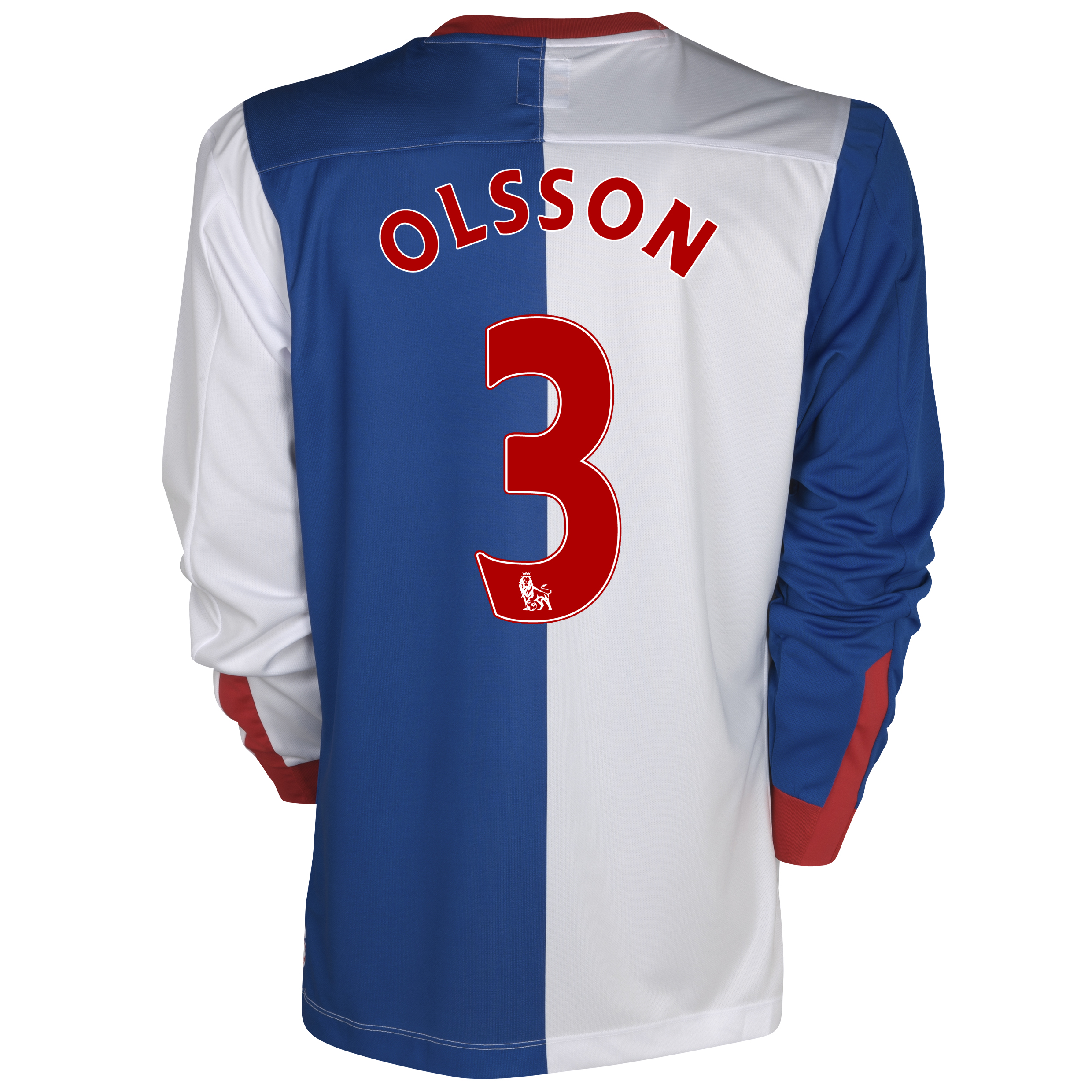 Blackburn Rovers Home Shirt 2011~12 Long Sleeve Kids with Olsson 3 printing