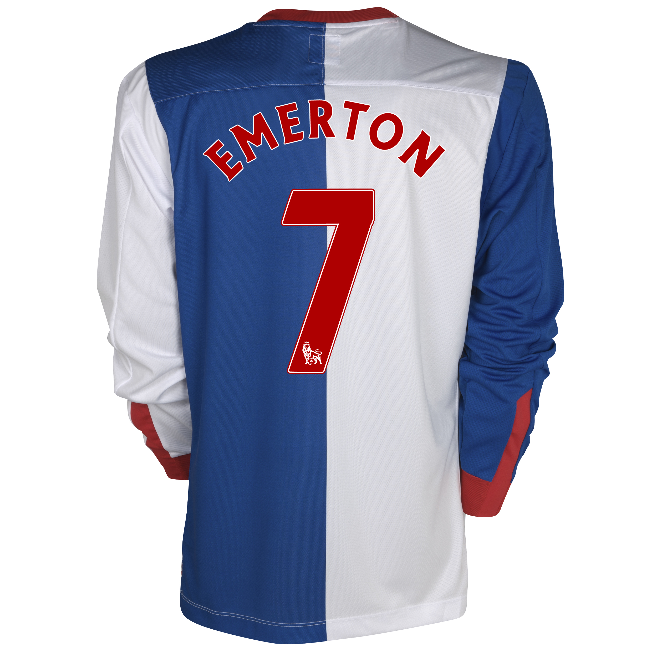 Blackburn Rovers Home Shirt 2011~12 Long Sleeve Kids with Emerton 7 printing