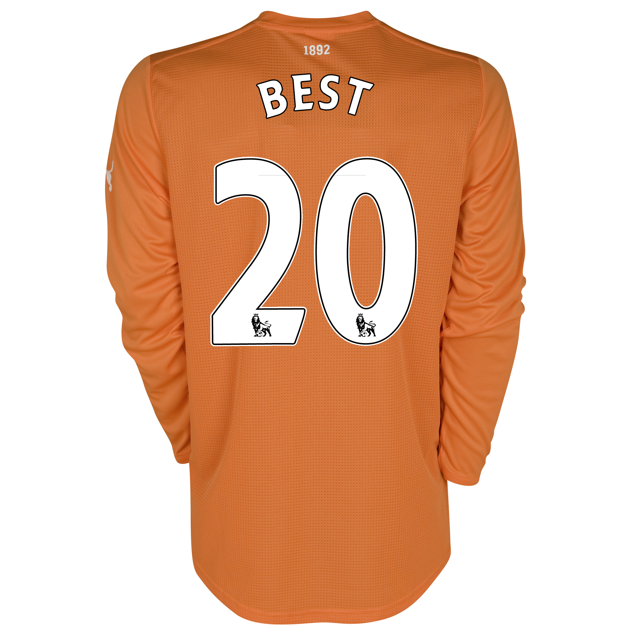 Newcastle United Away Shirt 2011-12 - Long Sleeved with Best 20 printing