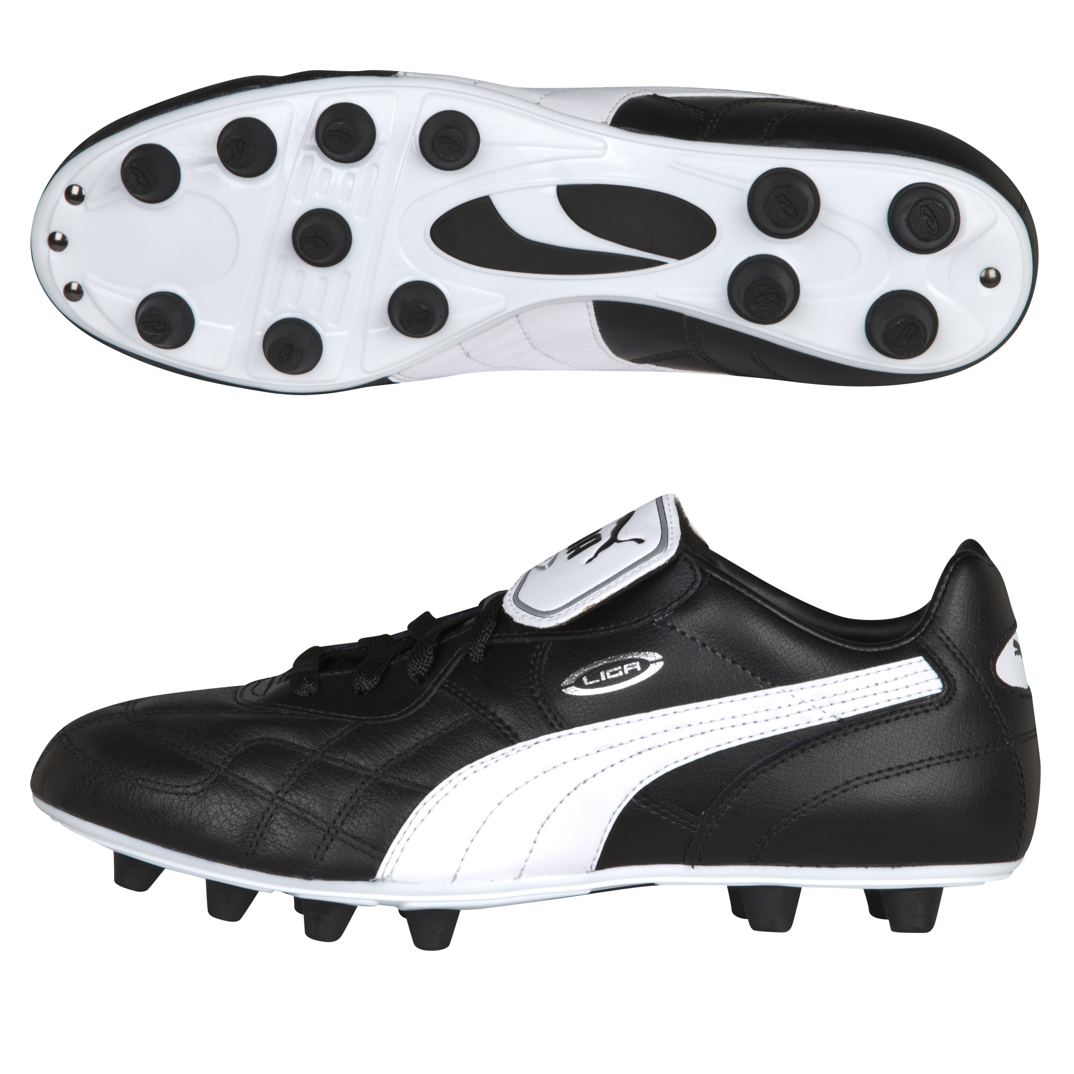Puma King Top K Football Boots - Black/White/Team Gold