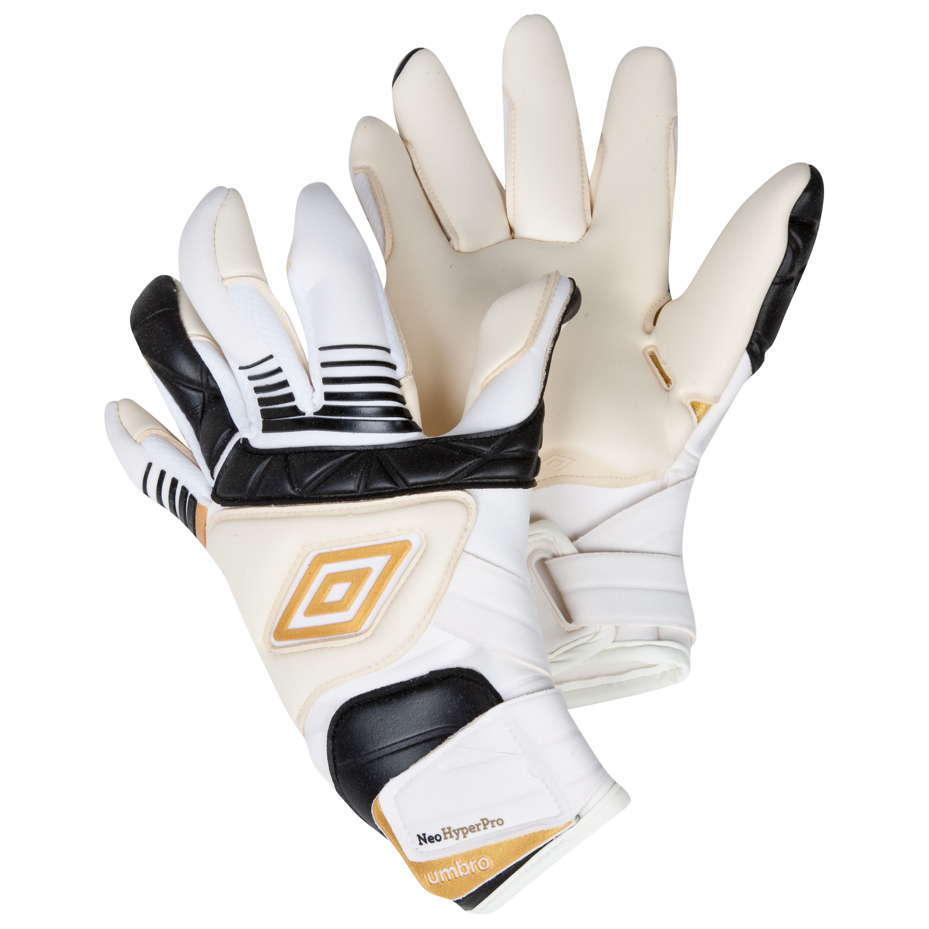 Umbro Neo Pro Goalkeeper Gloves - White/Black/Gold