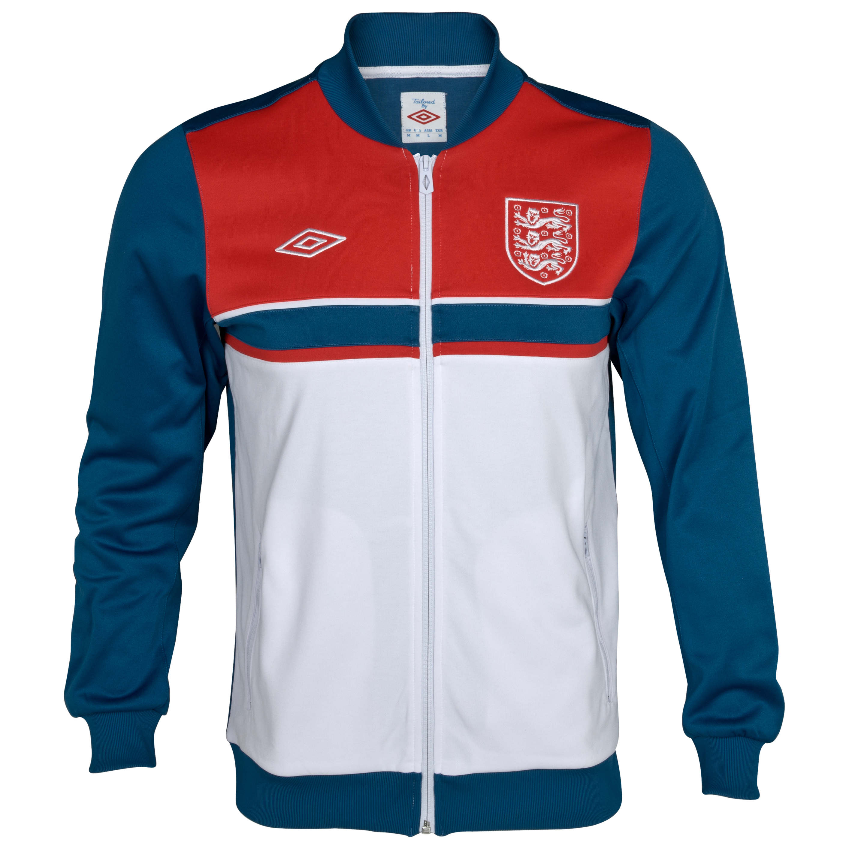 England Media Jacket Dark Blue ~ Vermillion ~ White
