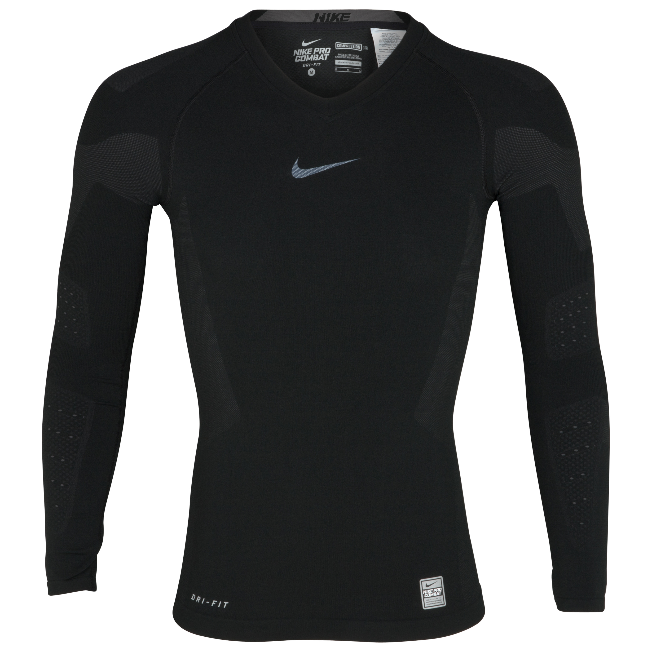 Nike Pro Combat Hypercool Vapor Top - Black - Long Sleeve