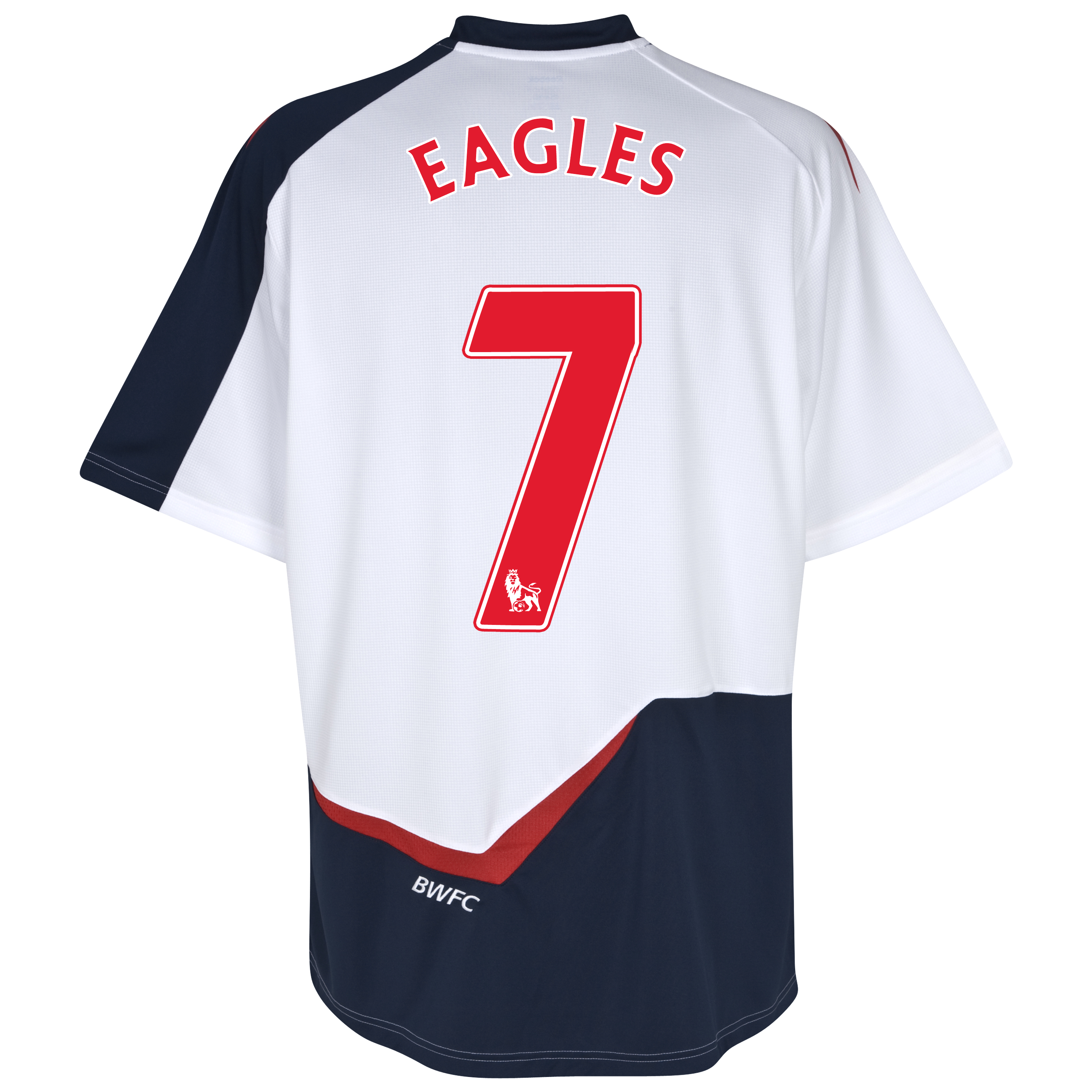 Bolton Wanderers Home Shirt 2011/12 with Eagles 7 printing