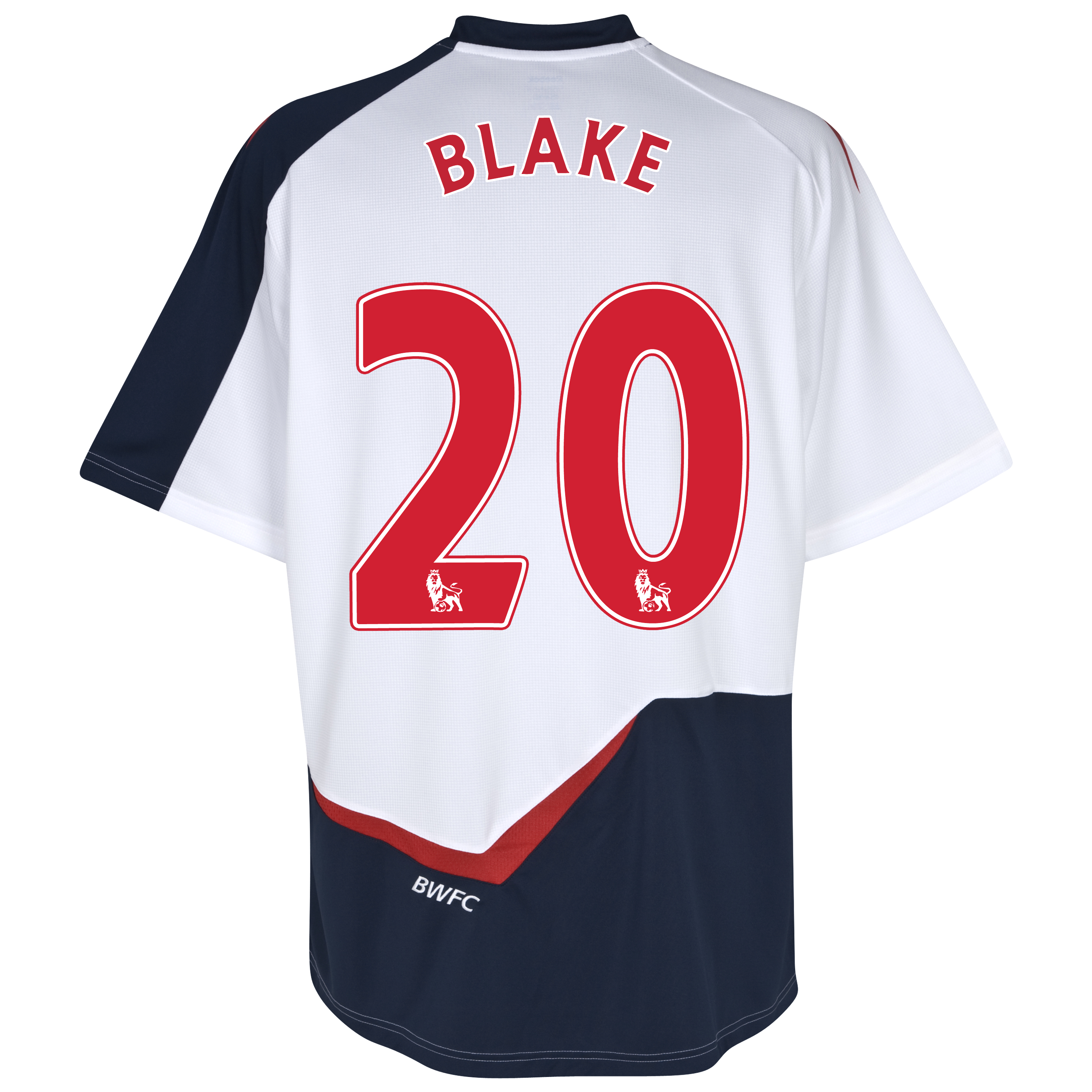Bolton Wanderers Home Shirt 2011/12 with Blake 20 printing