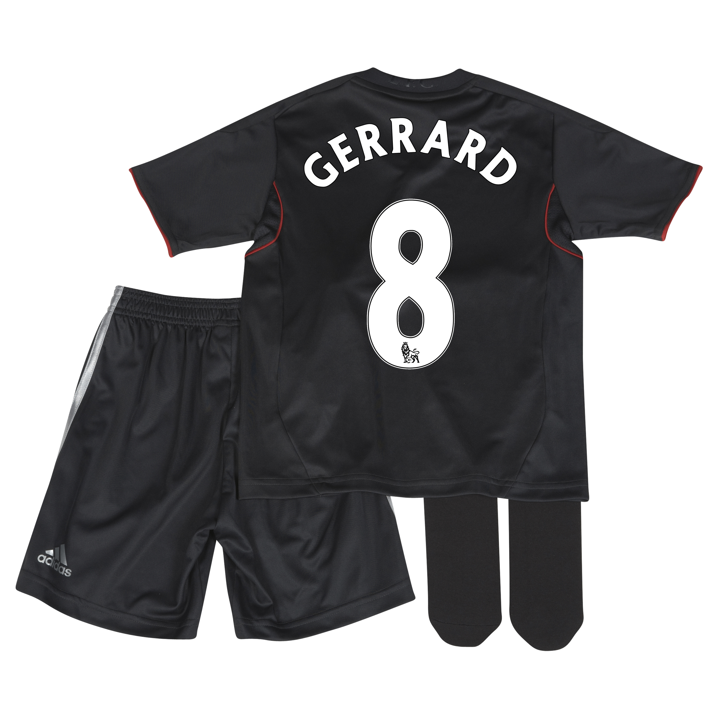 Liverpool Away Mini Kit 2011/12 - Infants with Gerrard 8 printing