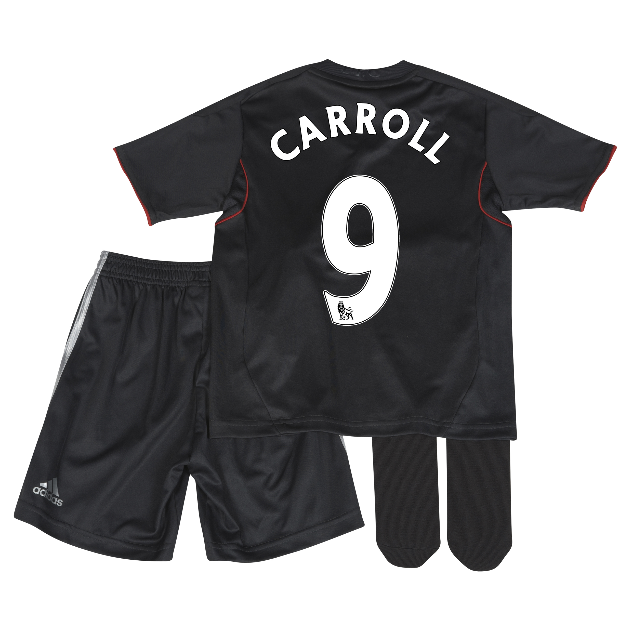 Liverpool Away Mini Kit 2011/12 - Infants with Carroll 9 printing