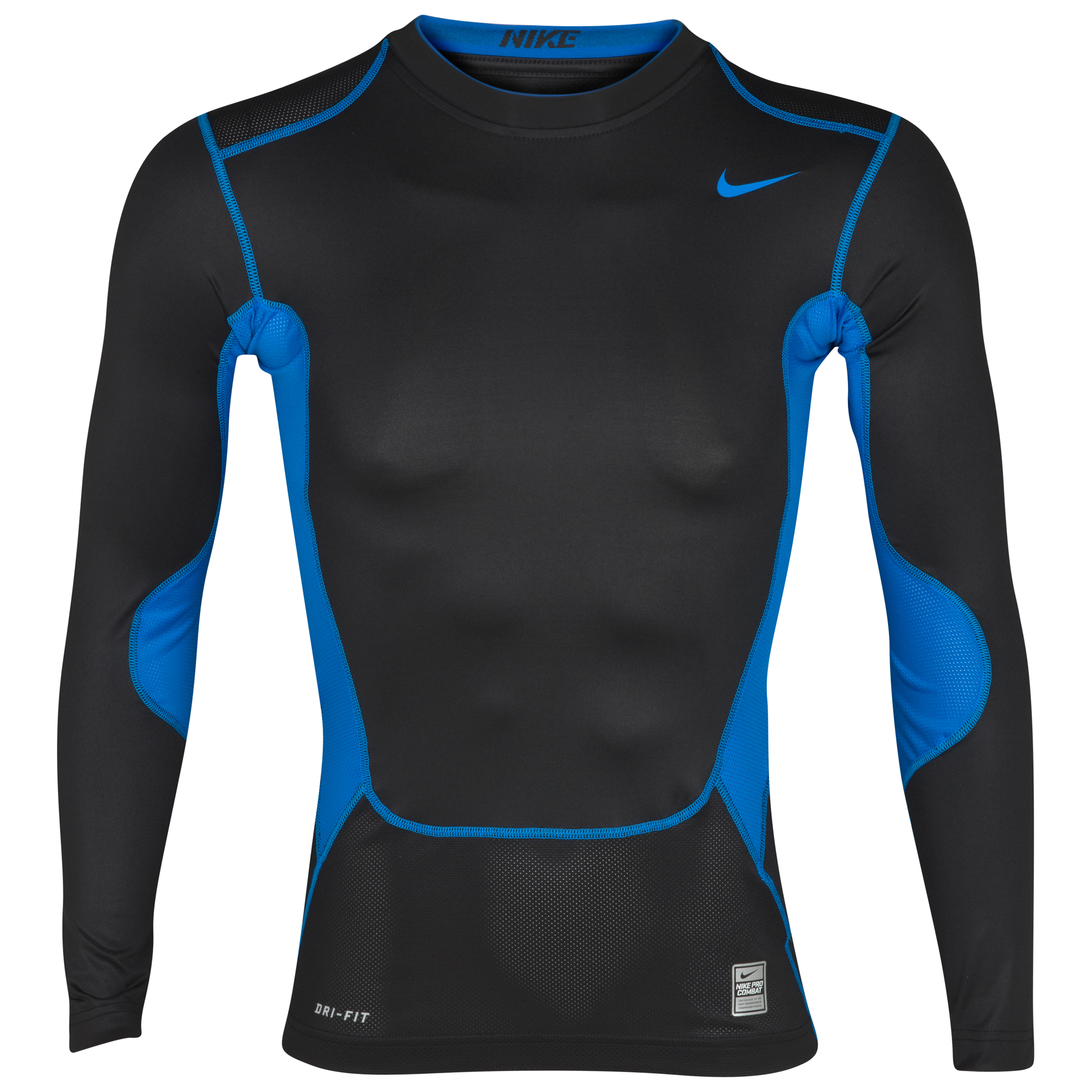 Nike Hypercool Comp Baselayer Top - Long Sleeve - Black/photo Blue