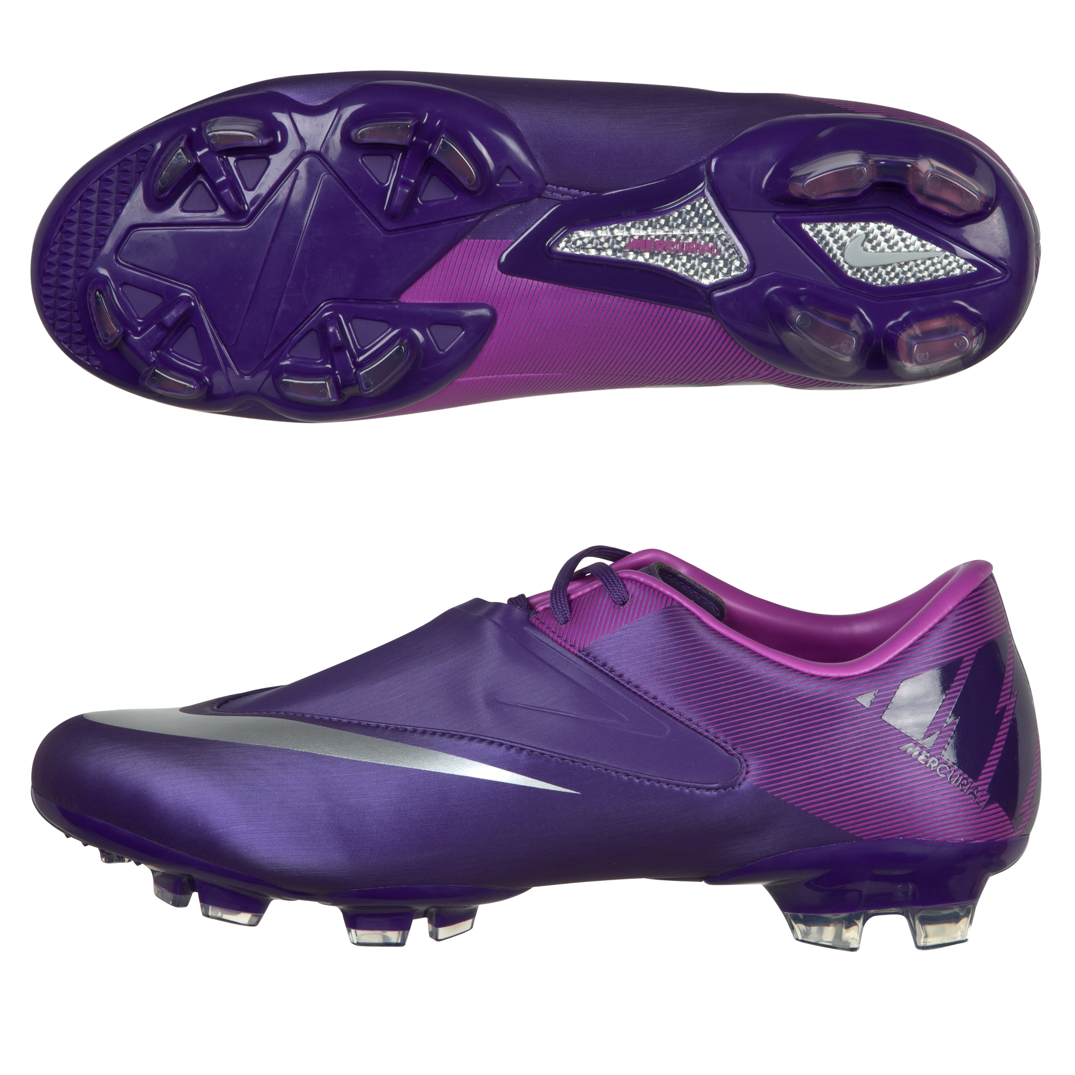 Nike Mercurial Glide II Firm Ground Football Boots- Court Purple/Metalic Luster/Magnet