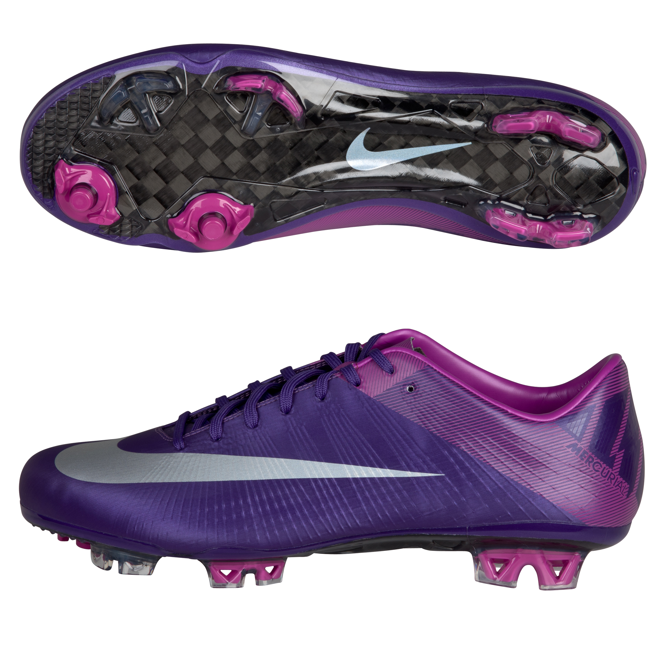 Nike Vapor Superfly III Firm Ground Football Boots - Court Purple/Metalic Luster/Magnet.