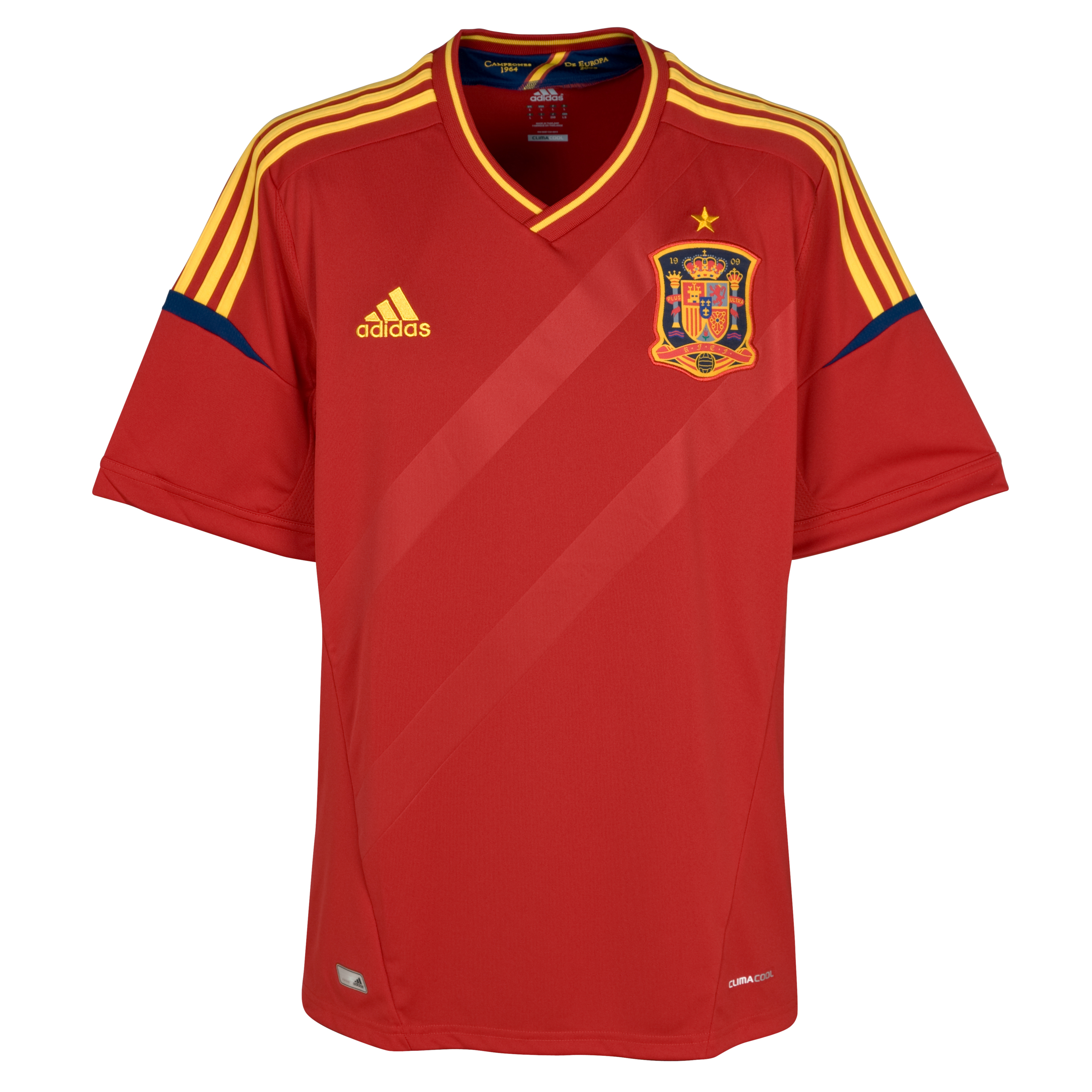 Spain Home Shirt 2012/13 - University Red/Sunshine.