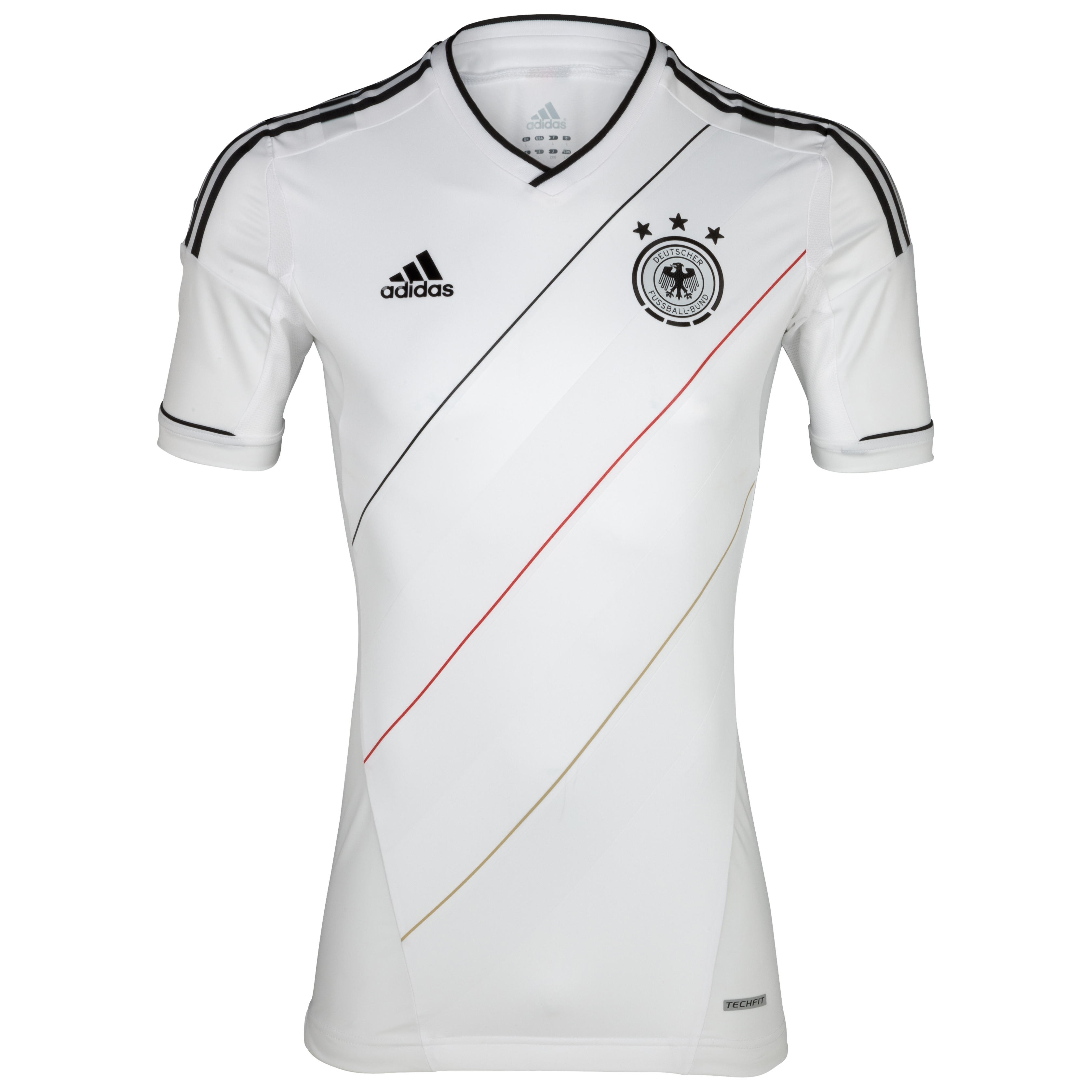 Germany Authentic Home Shirt 2012/14 - White/Black.
