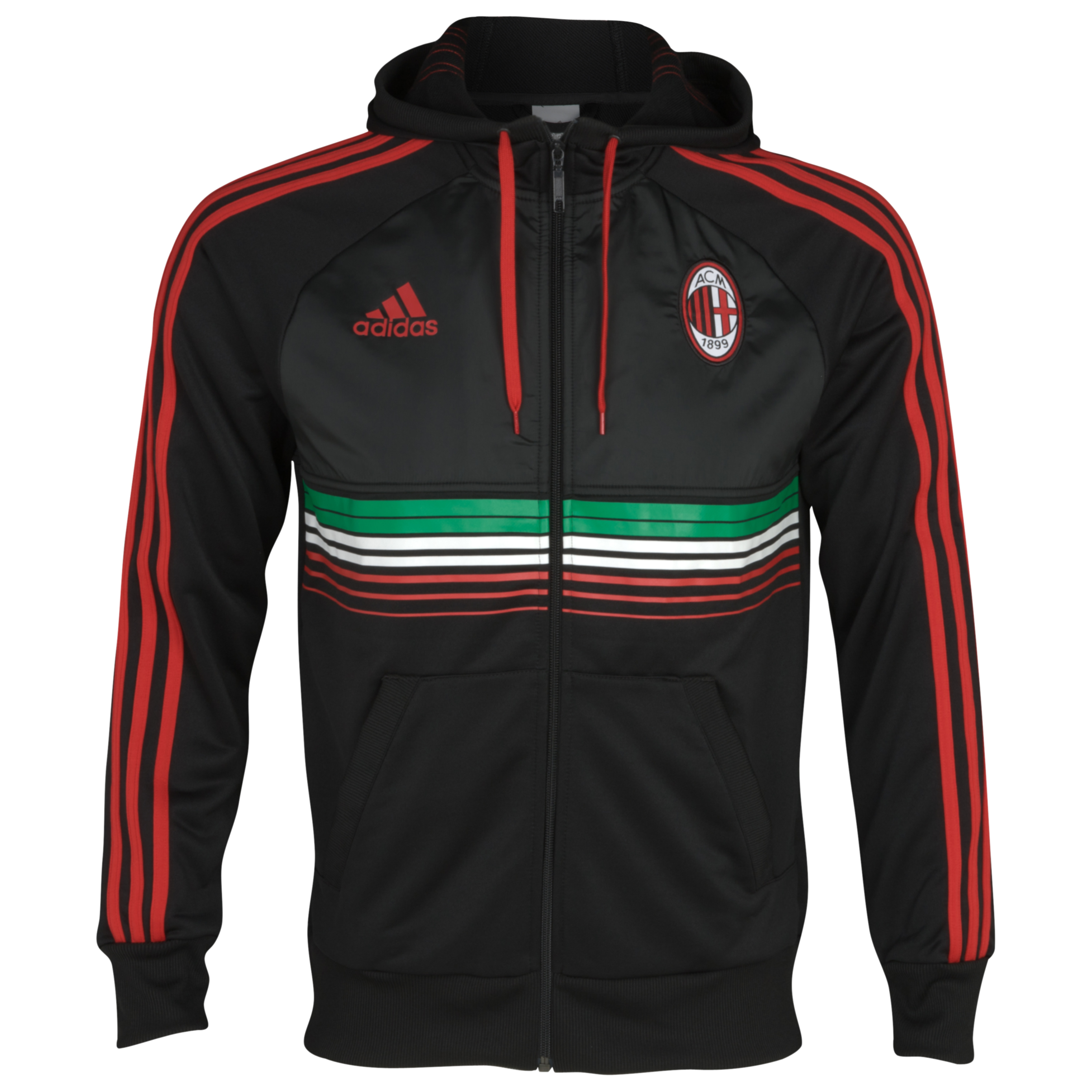 AC Milan Anthem Jacket - Acm Black/Acm Red 98
