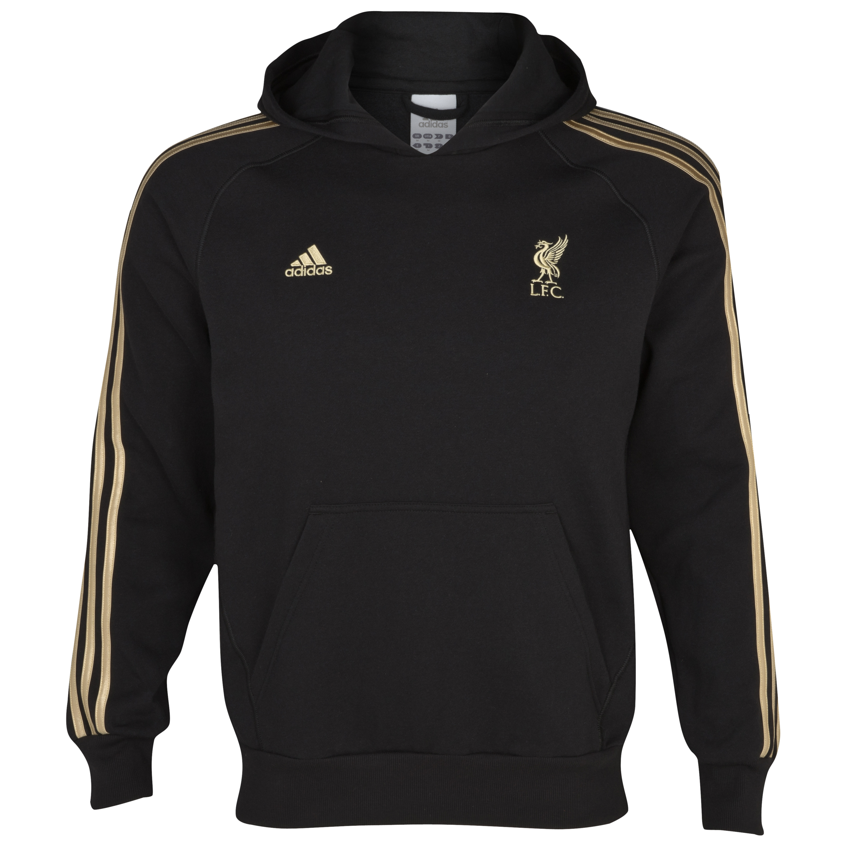 Liverpool Core Hoody - Black-Light Football Gold