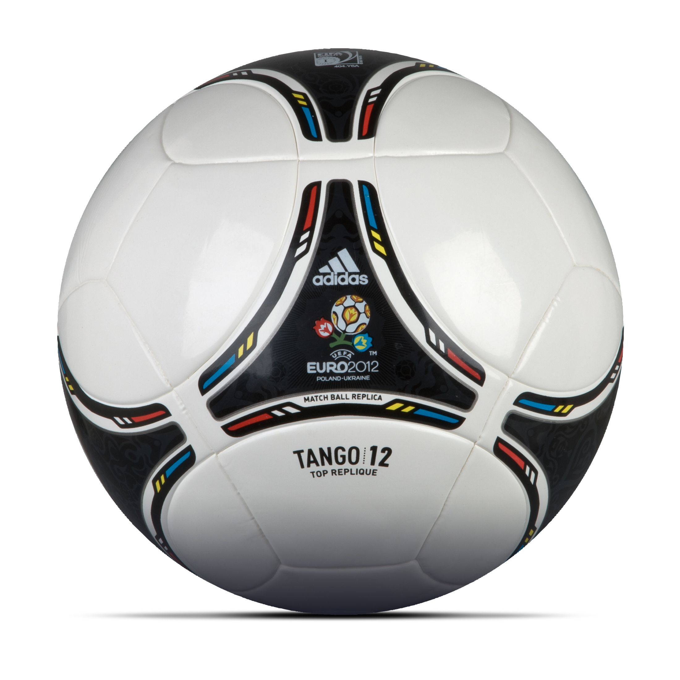 adidas Euro 2012 Top Replique Football - White/Black
